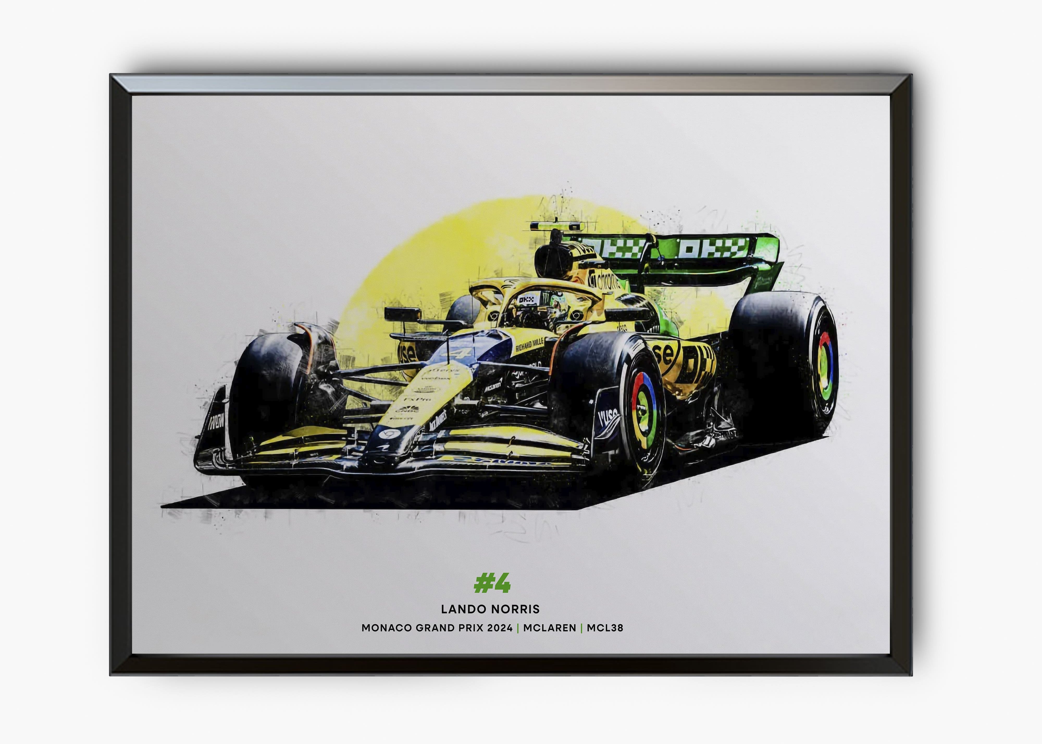Quadro Lando Norris #4 Monaco GP 2024