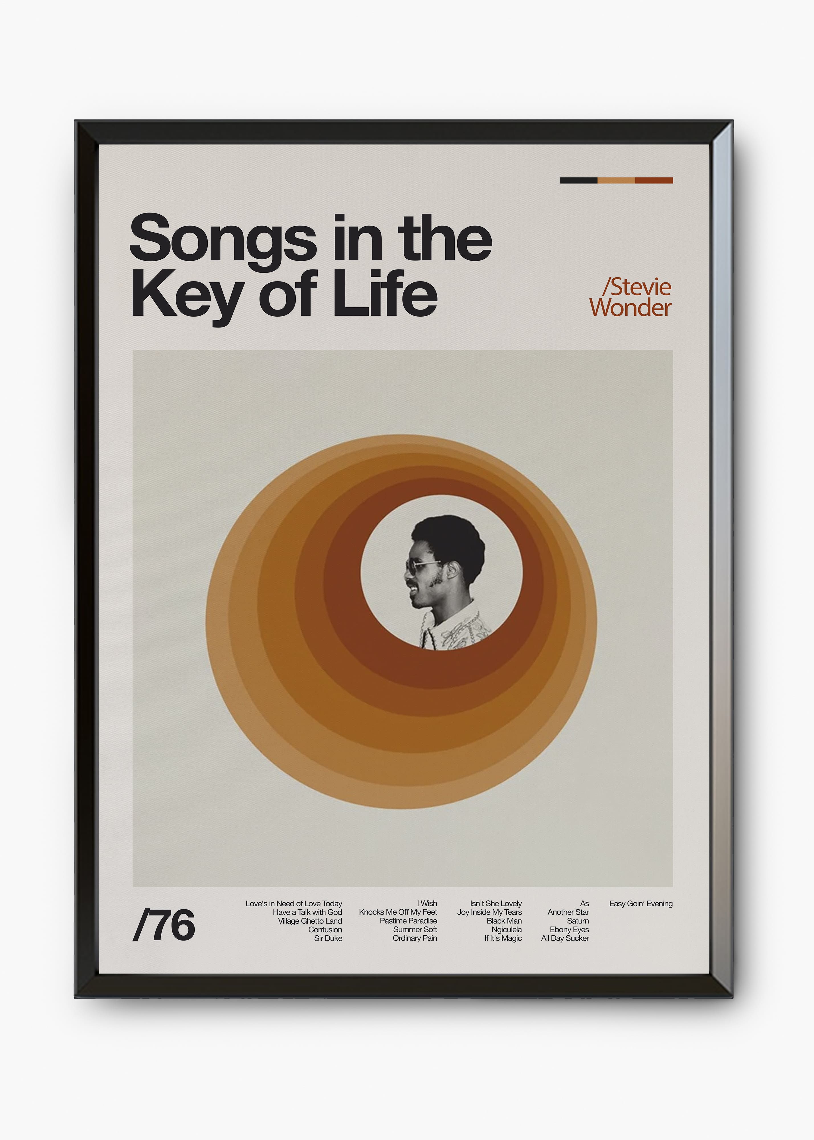 Quadro Stevie Wonder Songs in the Key of Life II