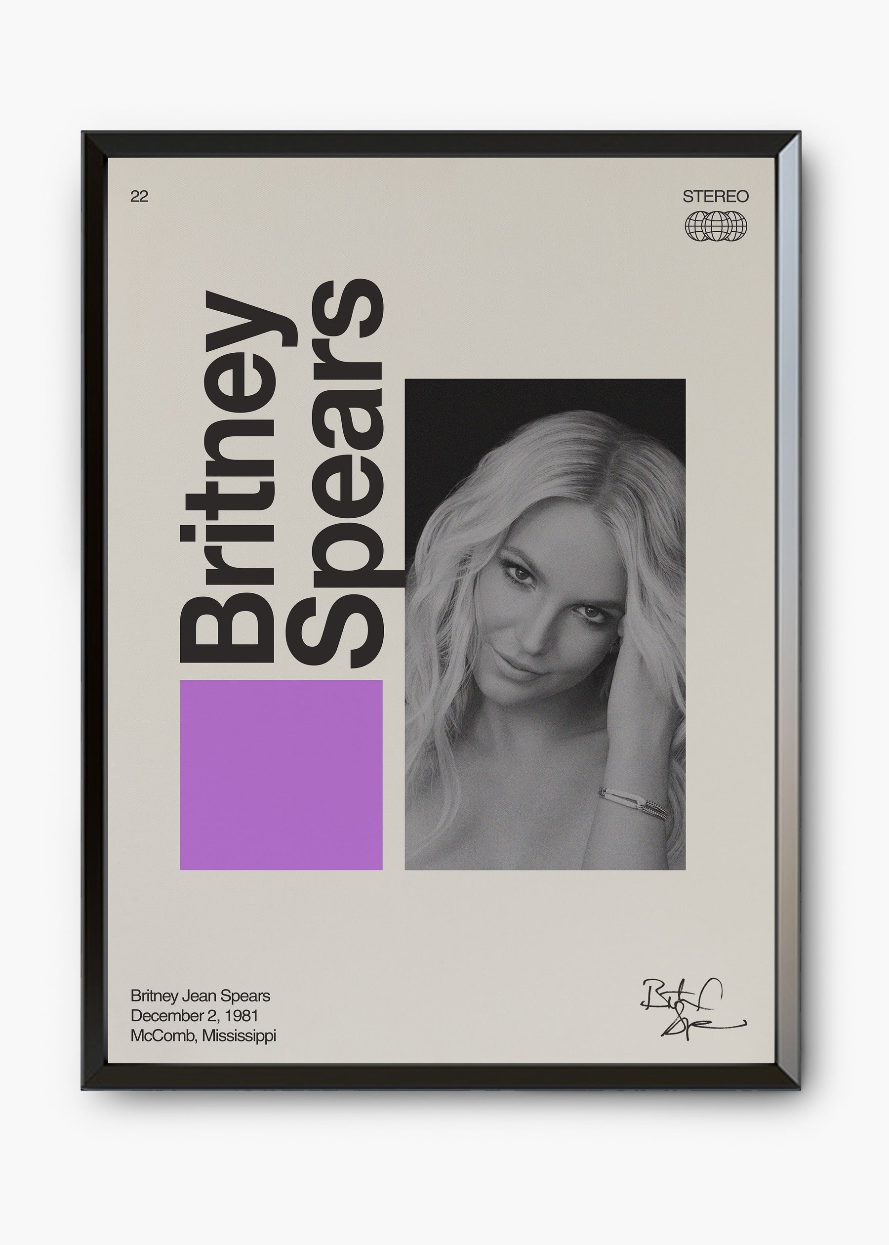 Quadro Signature Britney Spears
