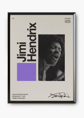 Quadro Signature Jimi Hendrix