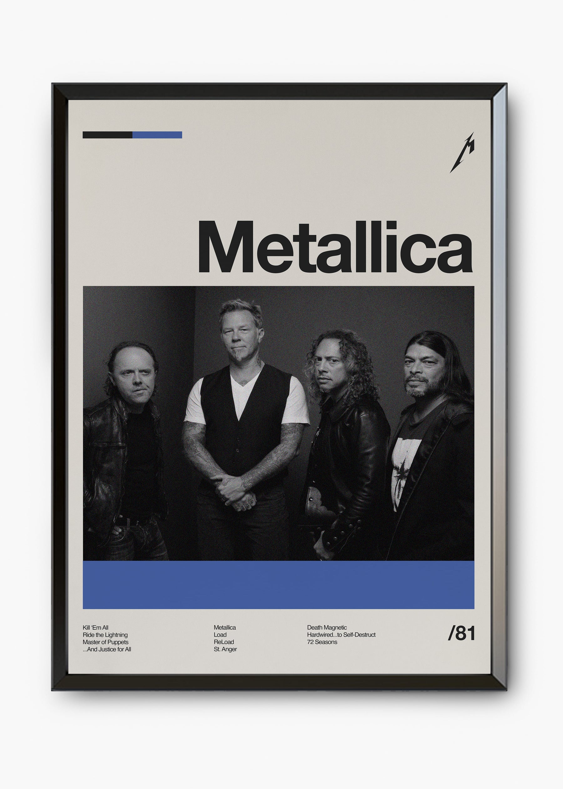 Quadro Metallica Banda