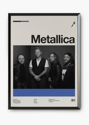 Quadro Metallica Banda