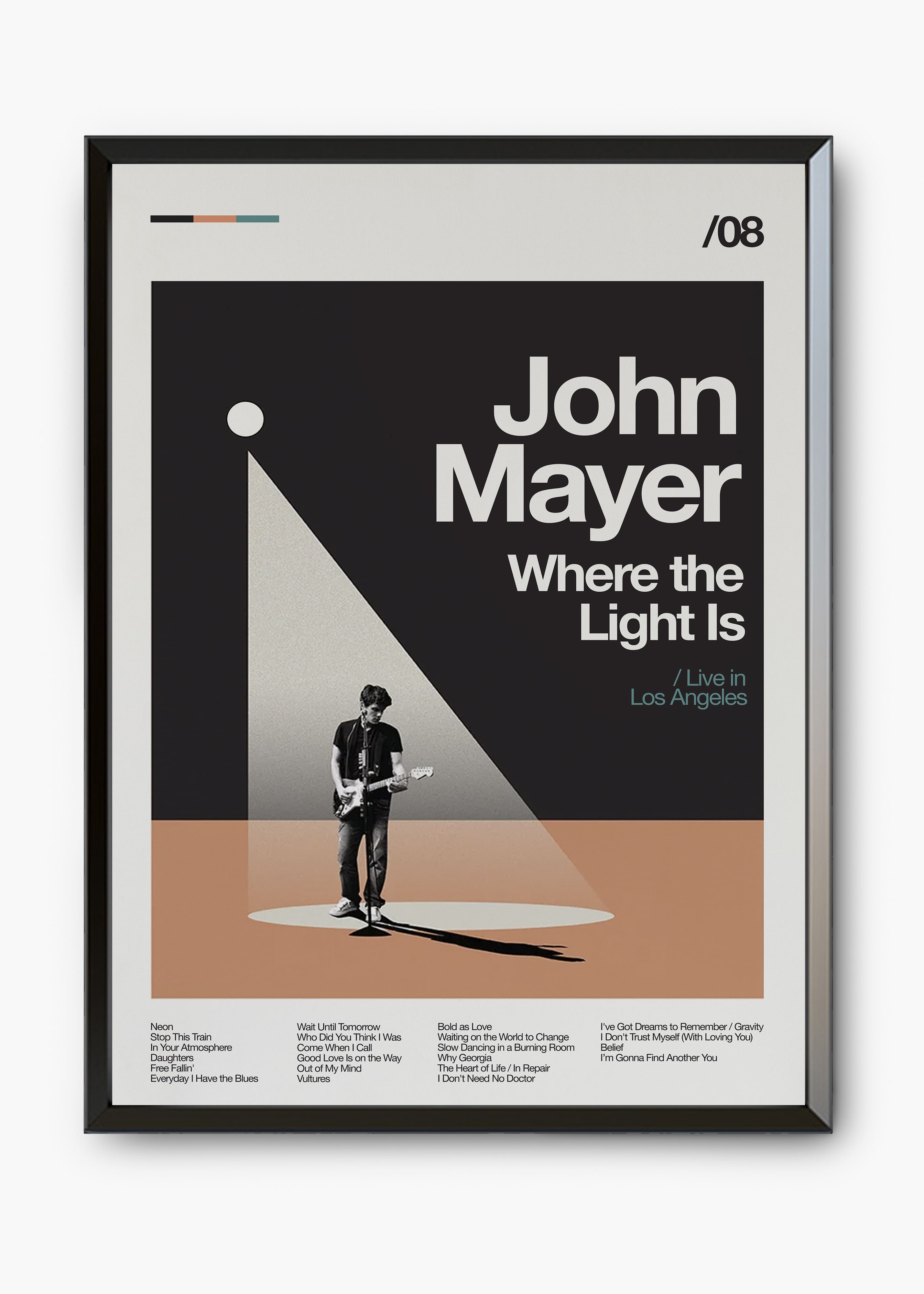 Quadro John Mayer Where the Light Is v2