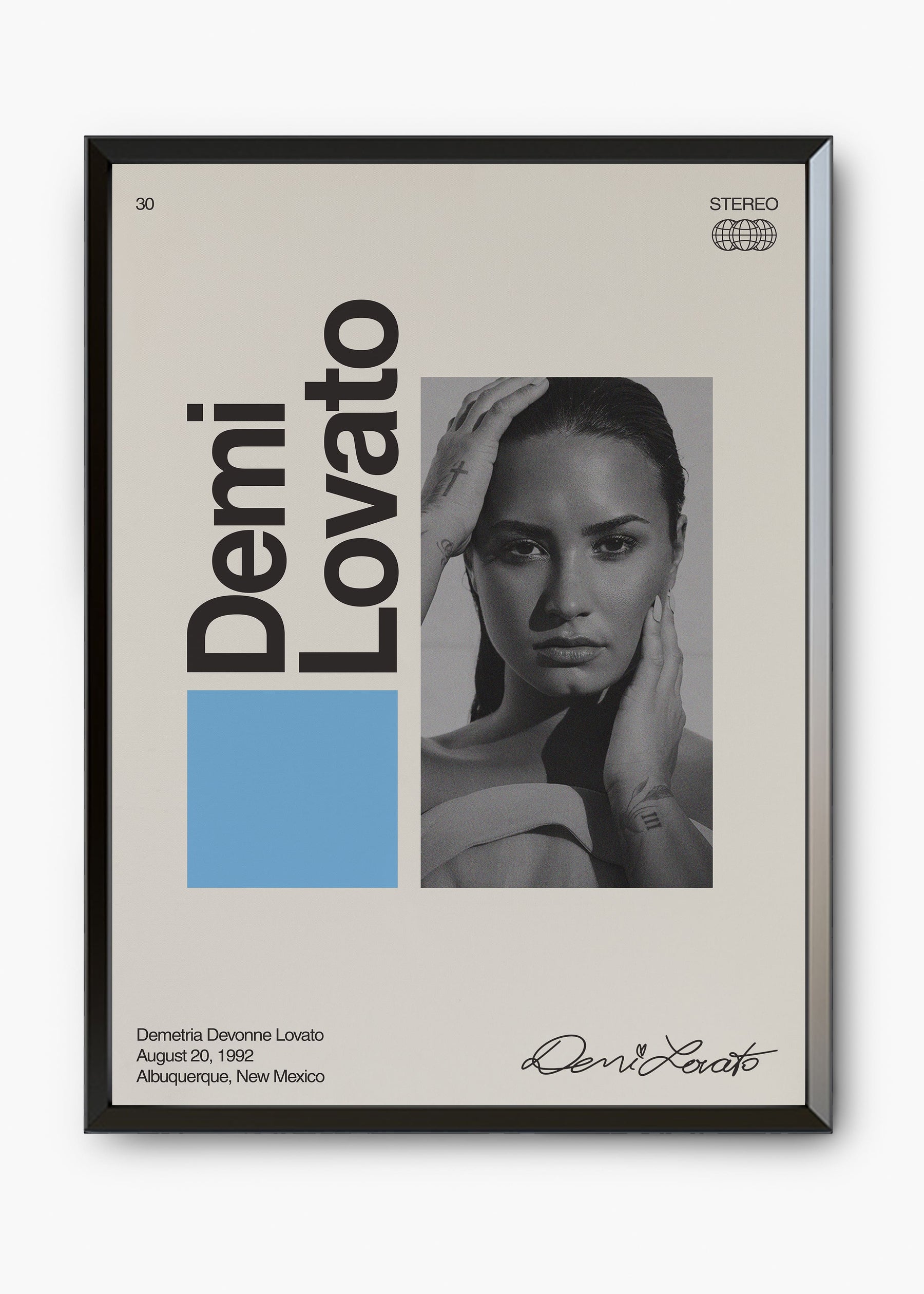 Quadro Signature Demi Lovato