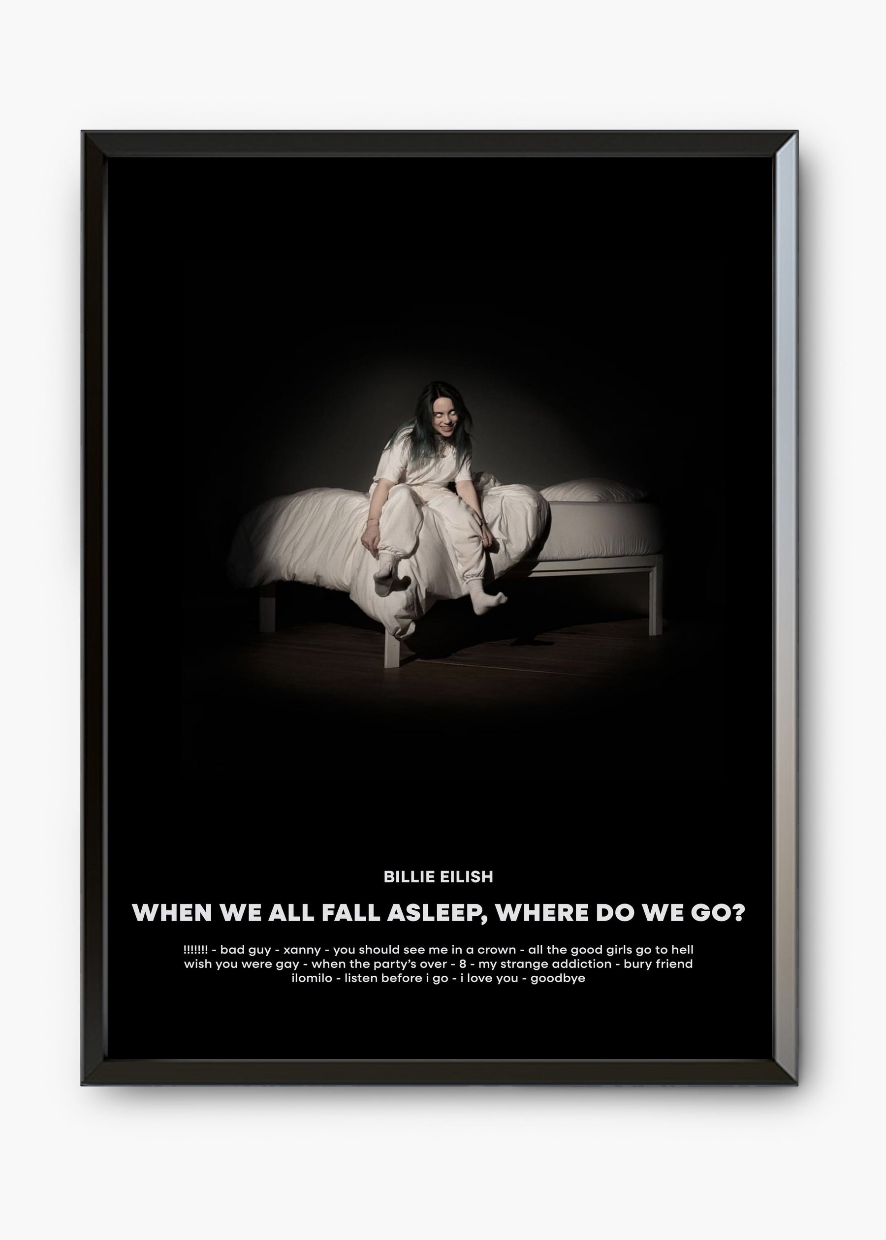 Quadro Billie Eilish When We All Fall Asleep Capa