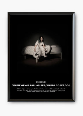 Quadro Billie Eilish When We All Fall Asleep Capa