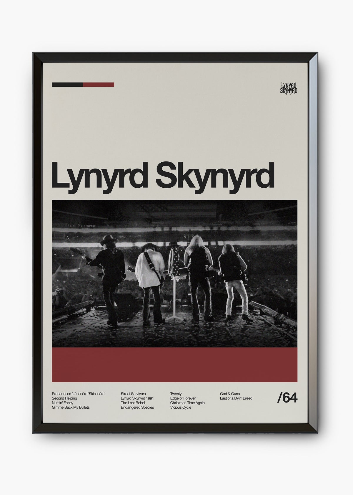 Quadro Lynyrd Skynyrd Banda