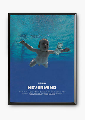 Quadro Nirvana Nevermind Capa