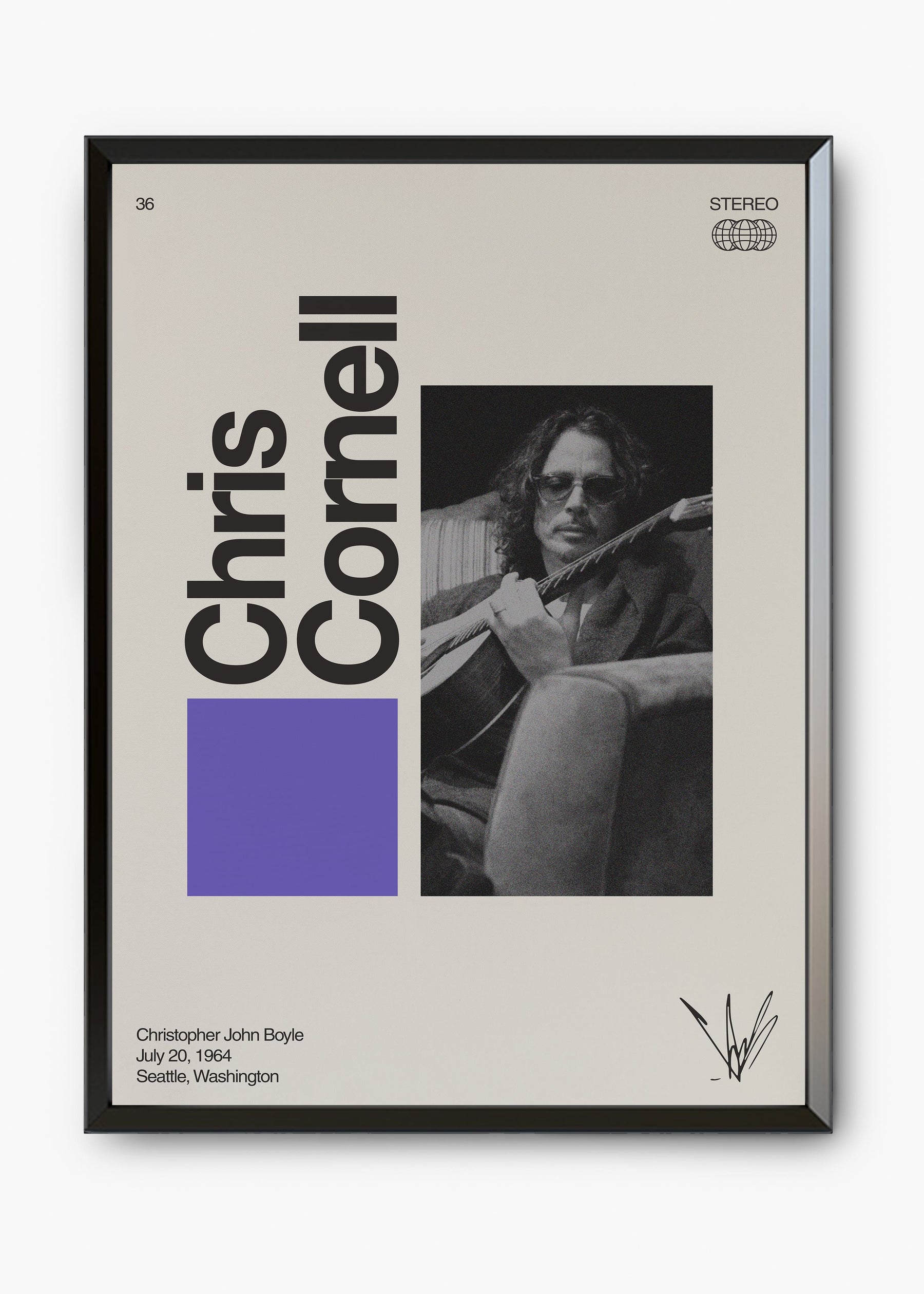 Quadro Signature Chris Cornell