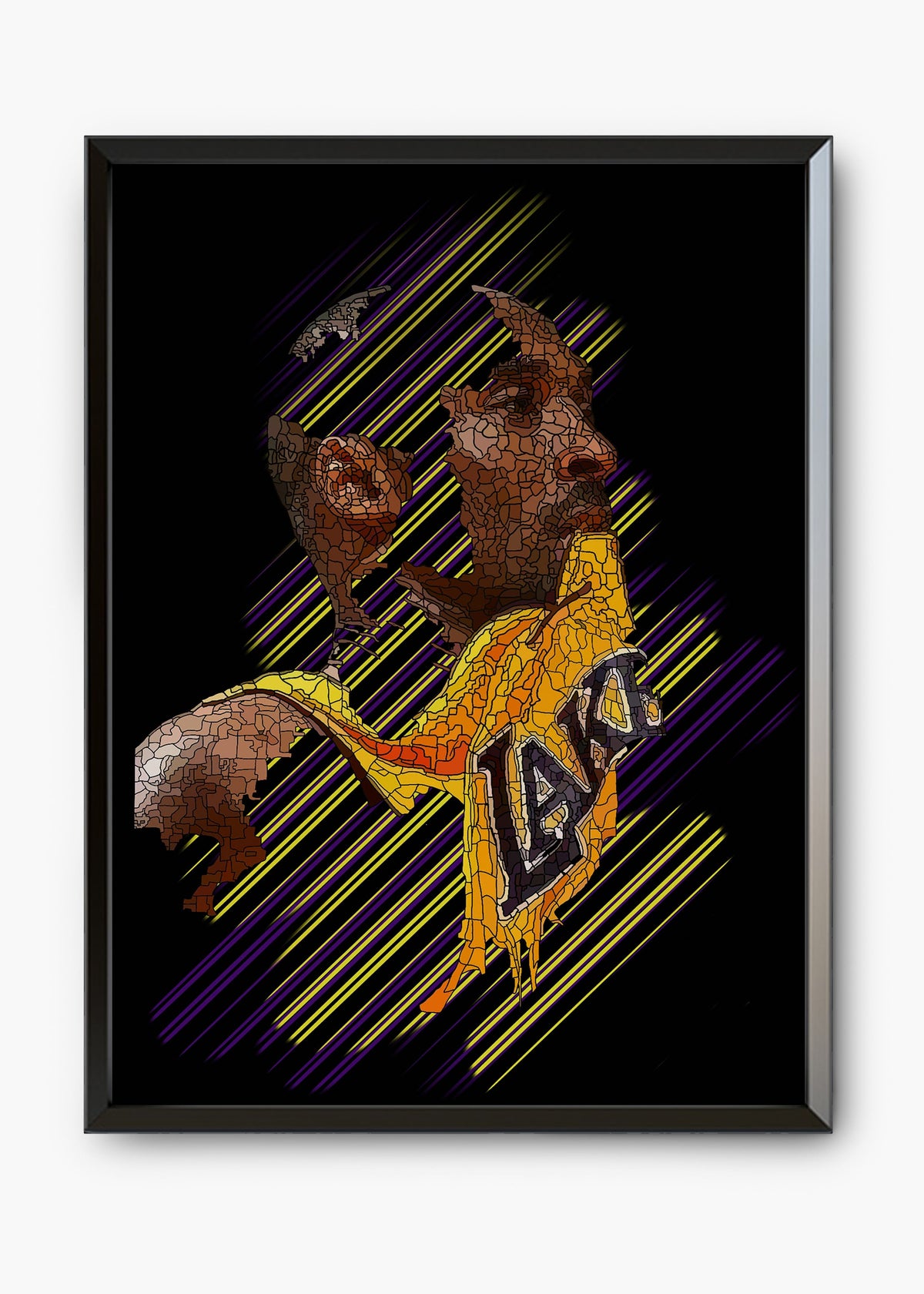 Quadro decorativo Kobe Bryant II — arte de basquete para parede | Cübe Quadros