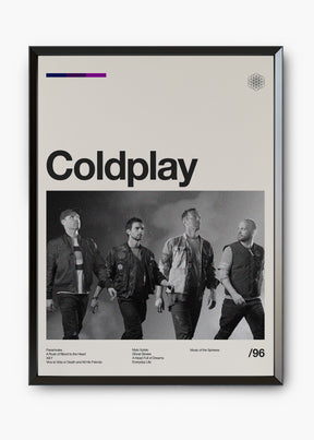 Quadro Coldplay Banda
