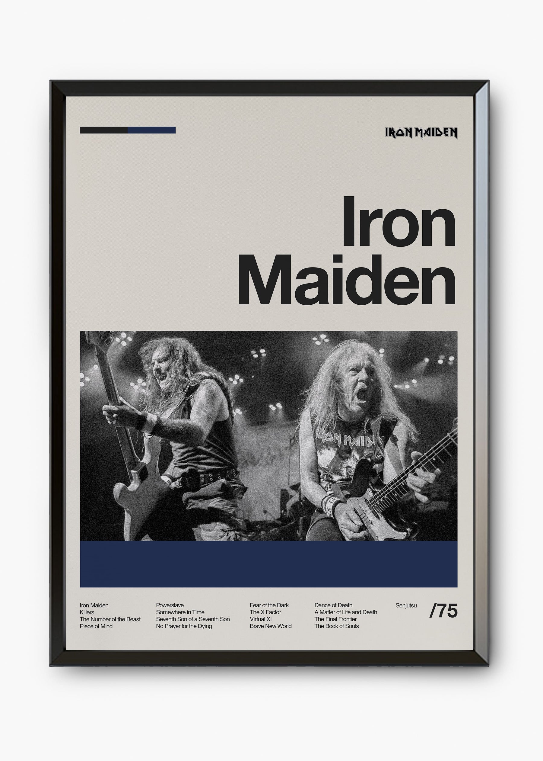 Quadro Iron Maiden Banda