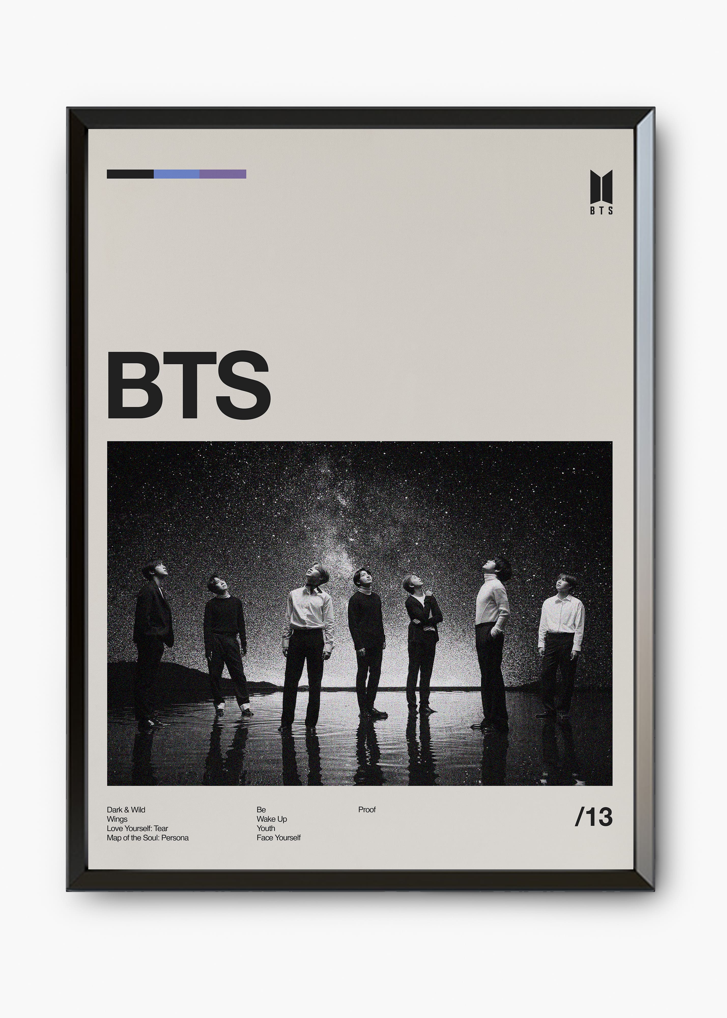 Quadro BTS | K-pop | Cübe Quadros