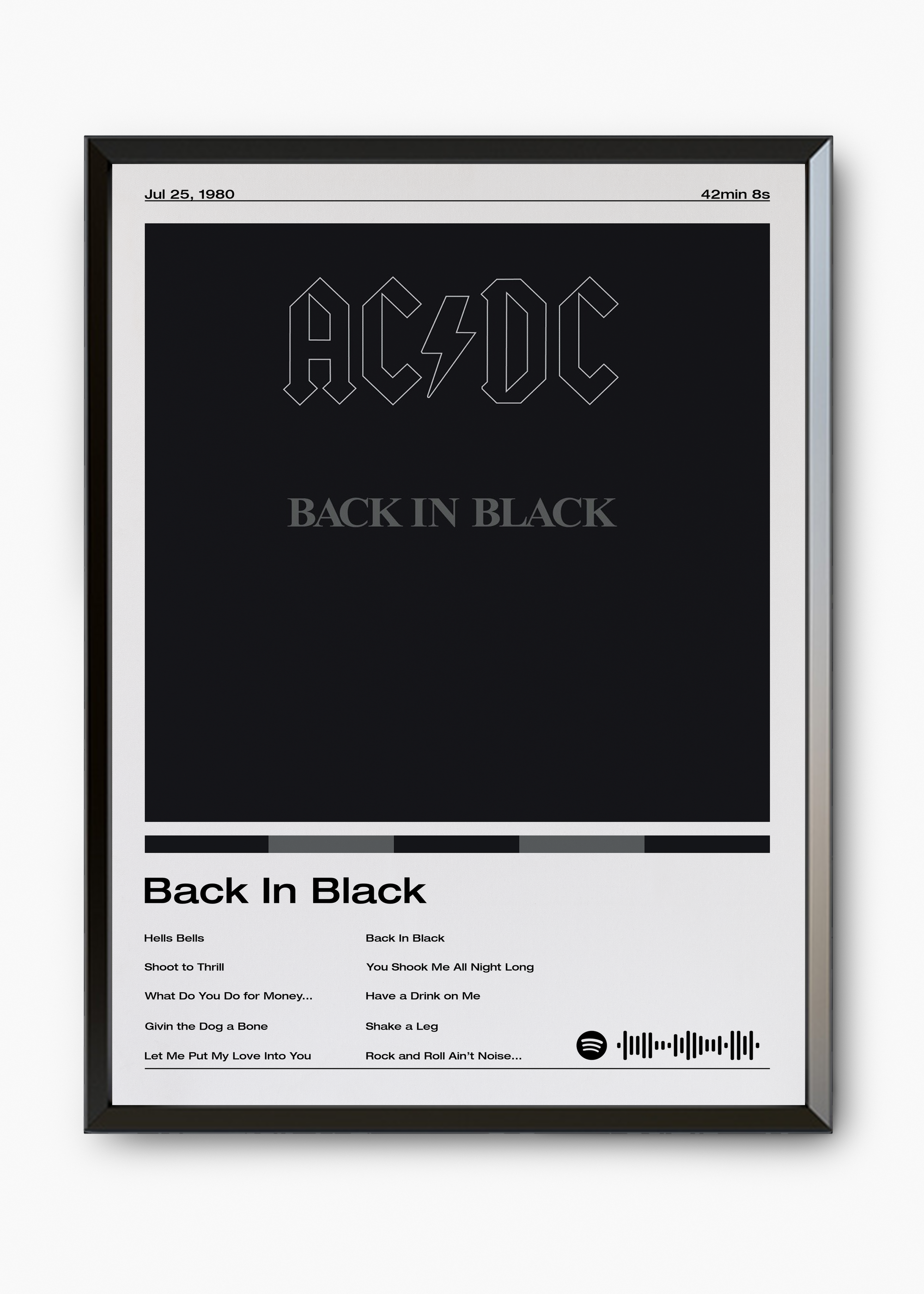 Quadro AC:DC Back in Black v2 - 7