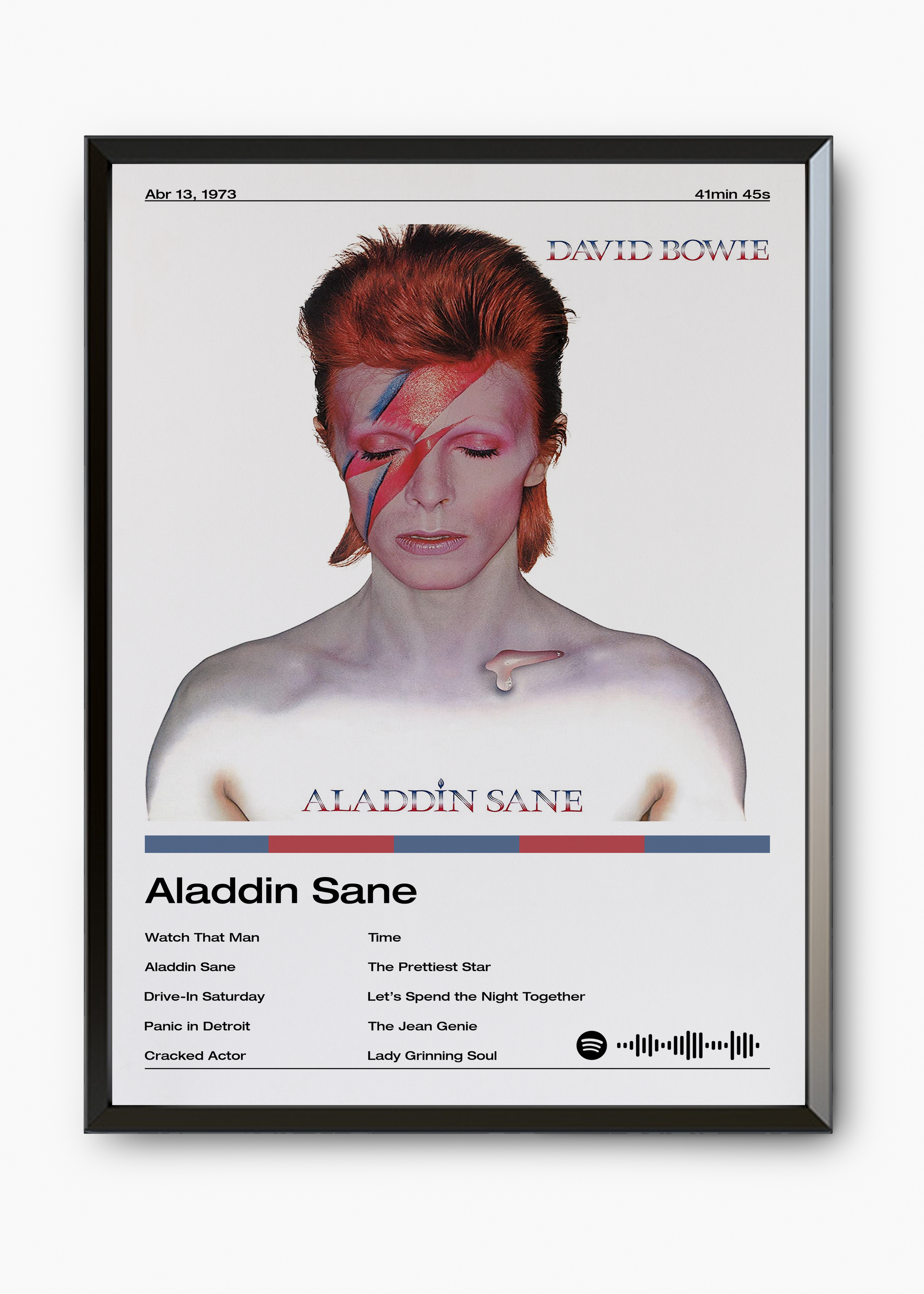 Quadro David Bowie Aladdin Sane - 7