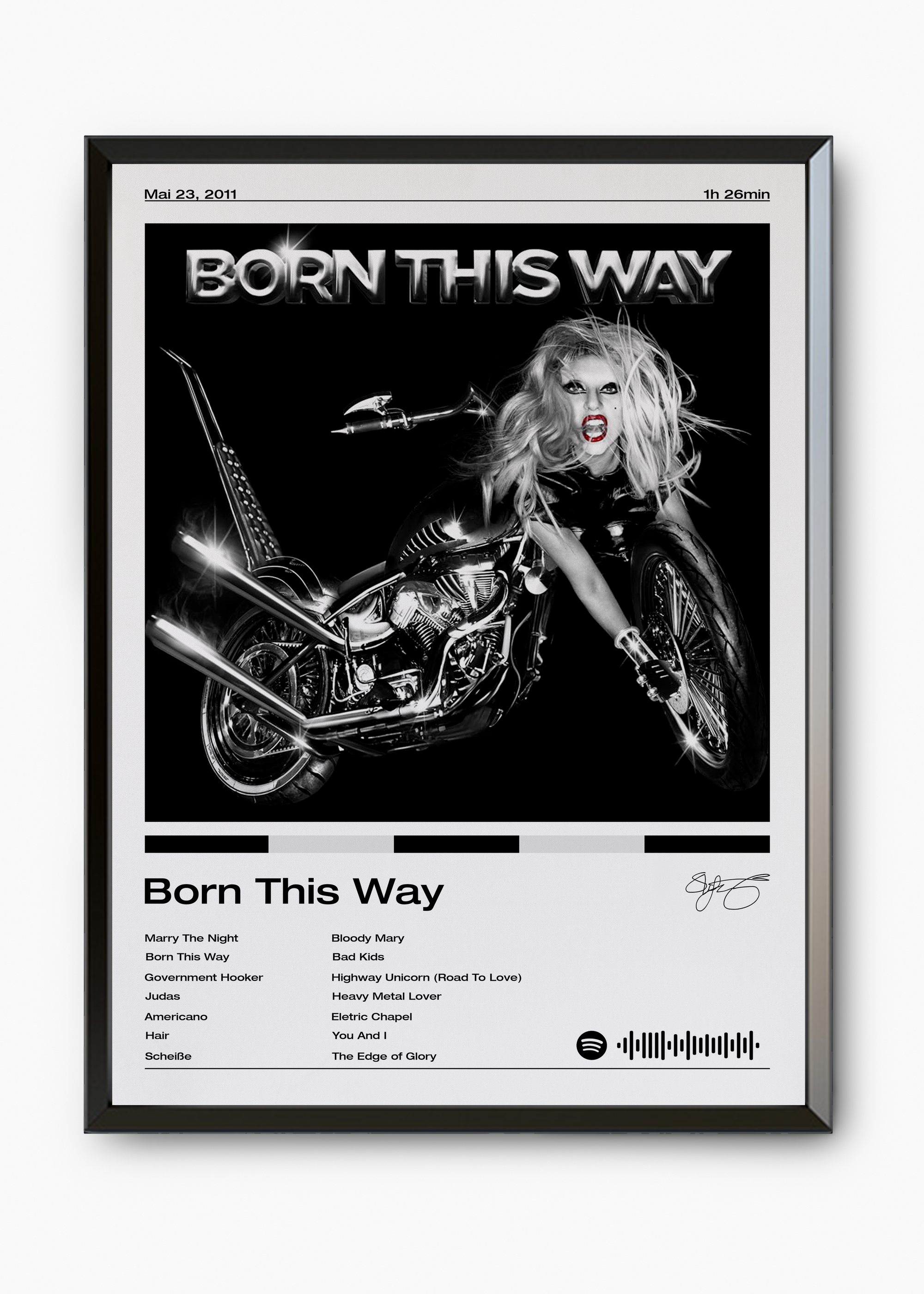 Quadro Lady Gaga Born This Way - 7