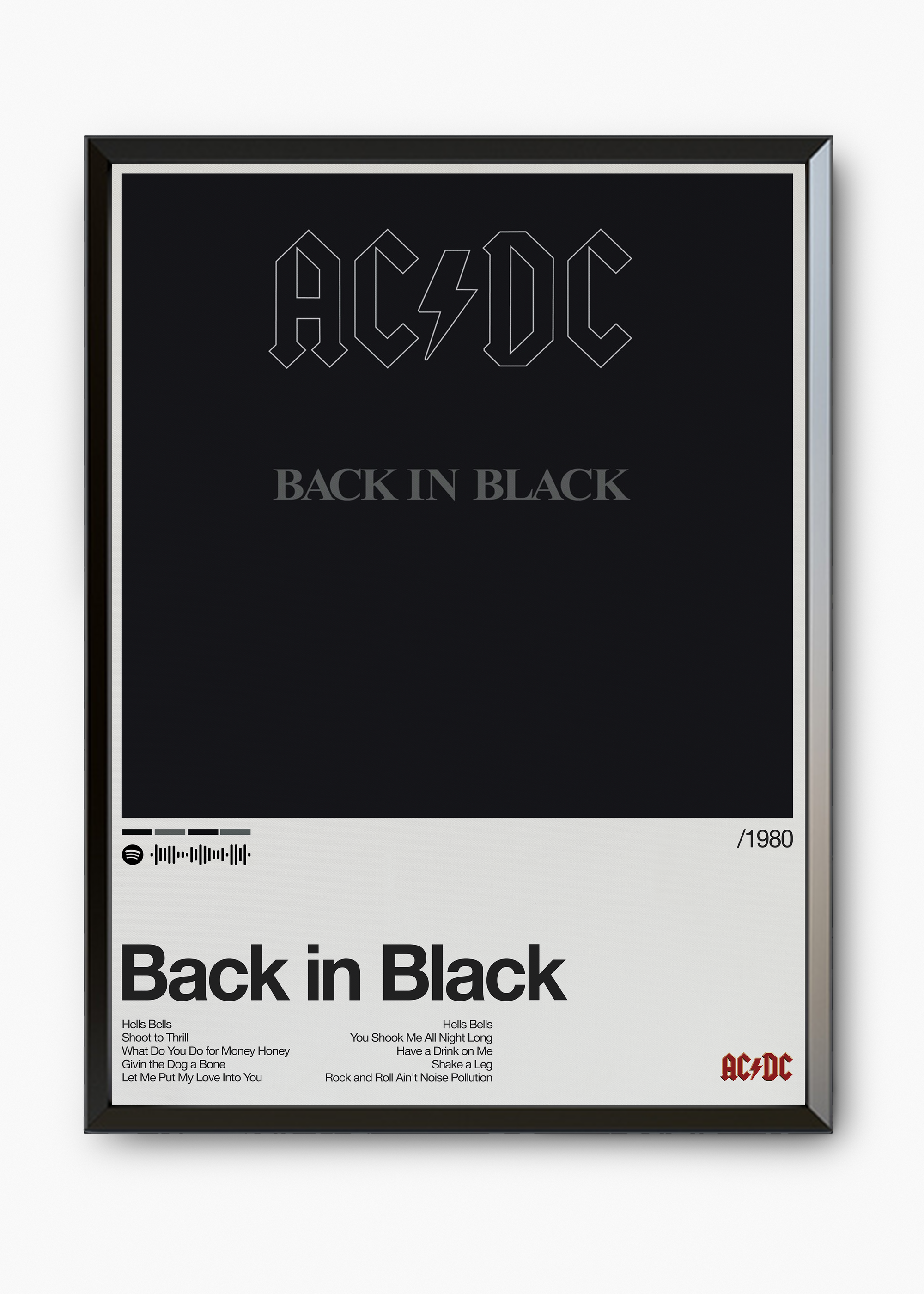 Quadro AC-DC Back in Black - 7