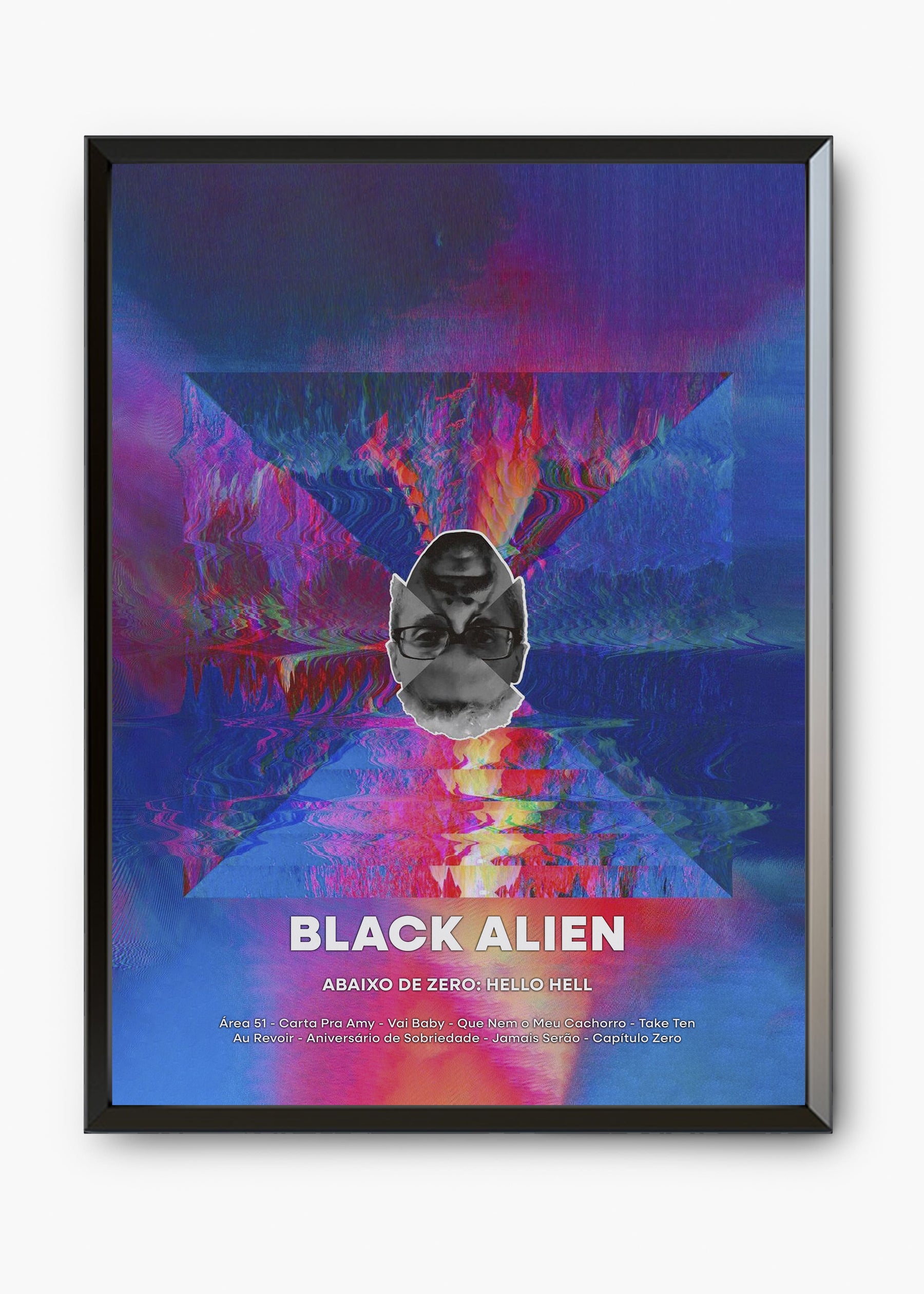 Quadro Black Allien Abaixo de Zero Hello Hell Capa
