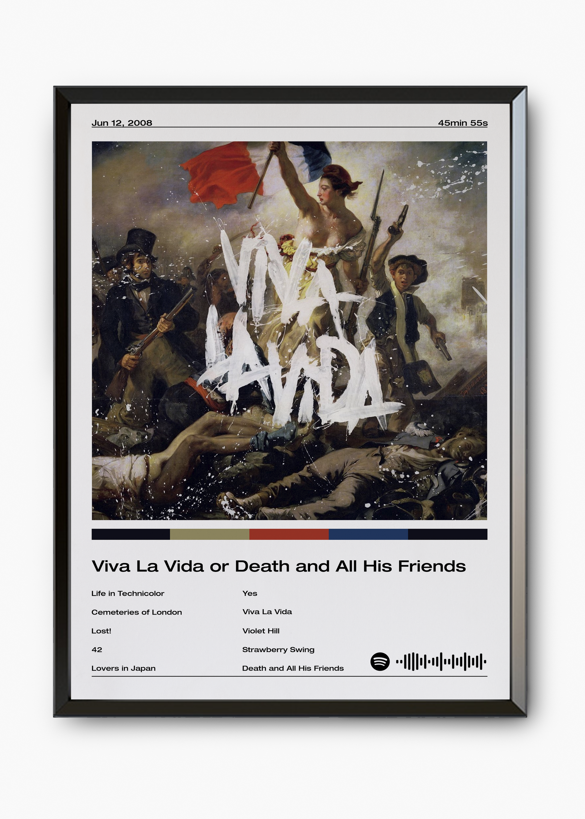 Quadro Coldplay Viva La Vida Or Death and All Hist Friends - 7