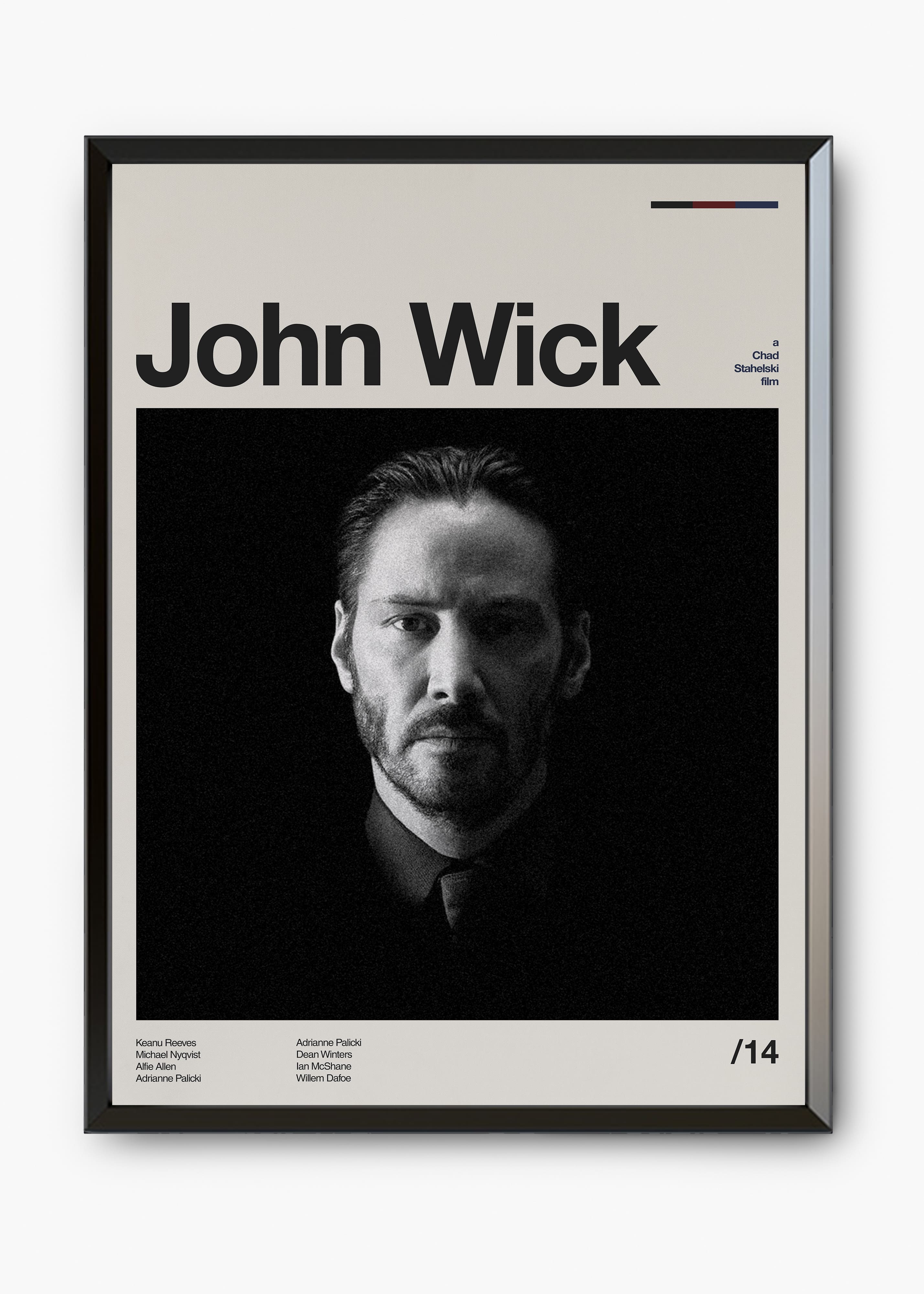 Quadro decorativo John Wick — arte de cinema para parede | Cübe Quadros