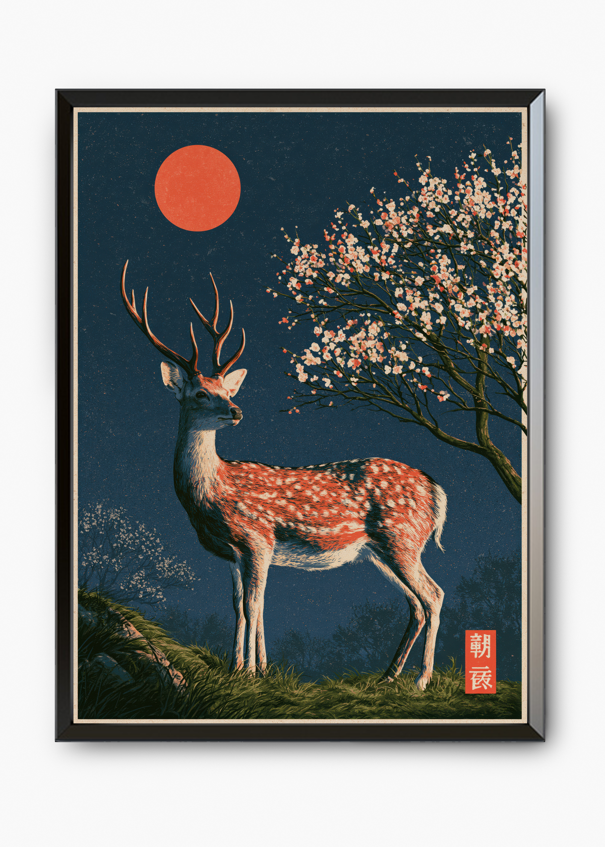 Quadro Japonês Sacred Deer - 7