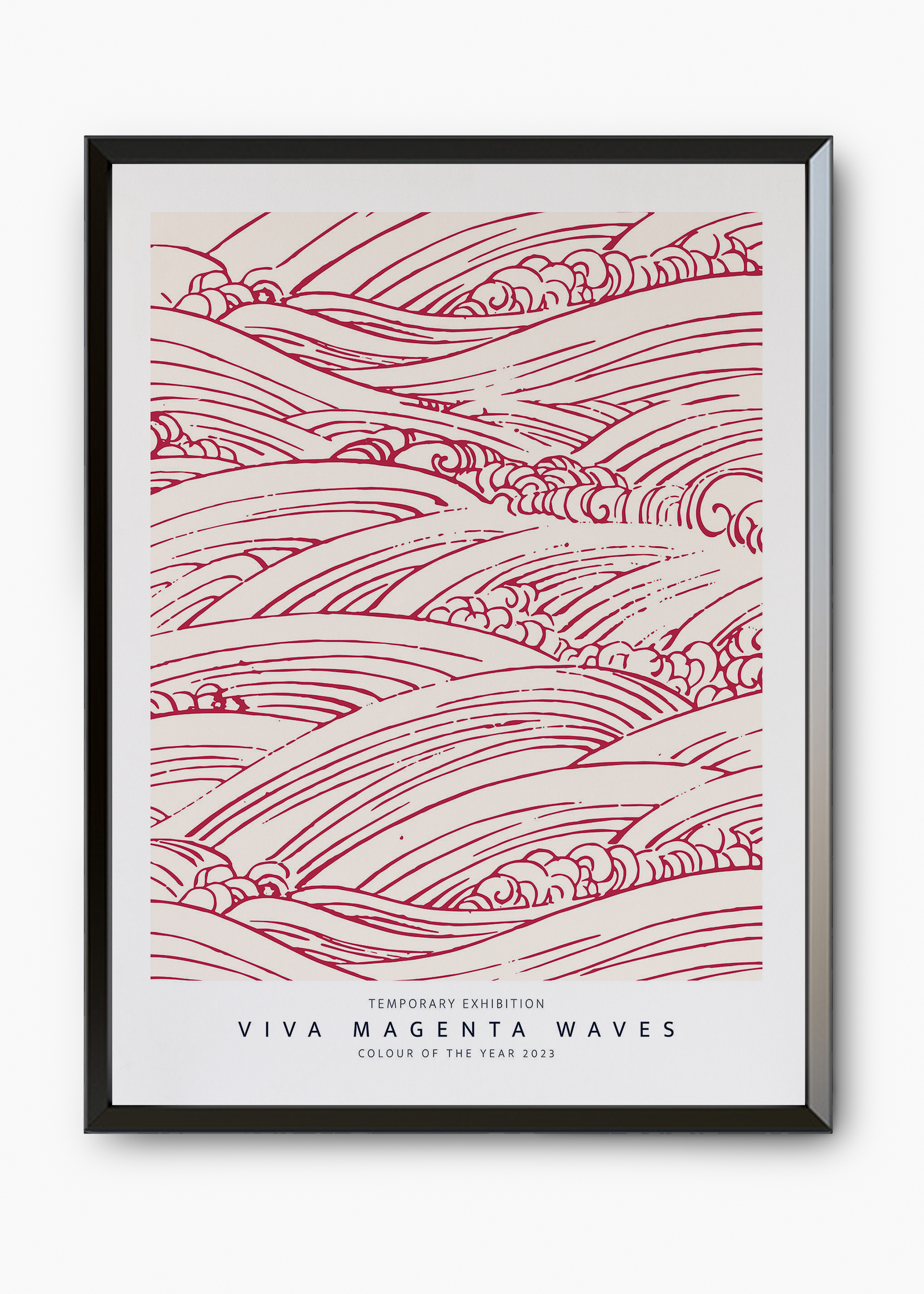 Quadro Magenta Waves - 7