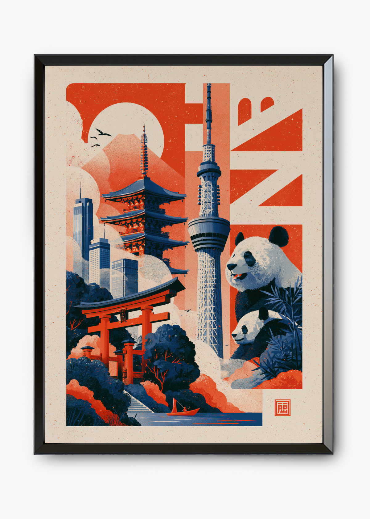 Quadro Japonês Tóquio Panorama - 7