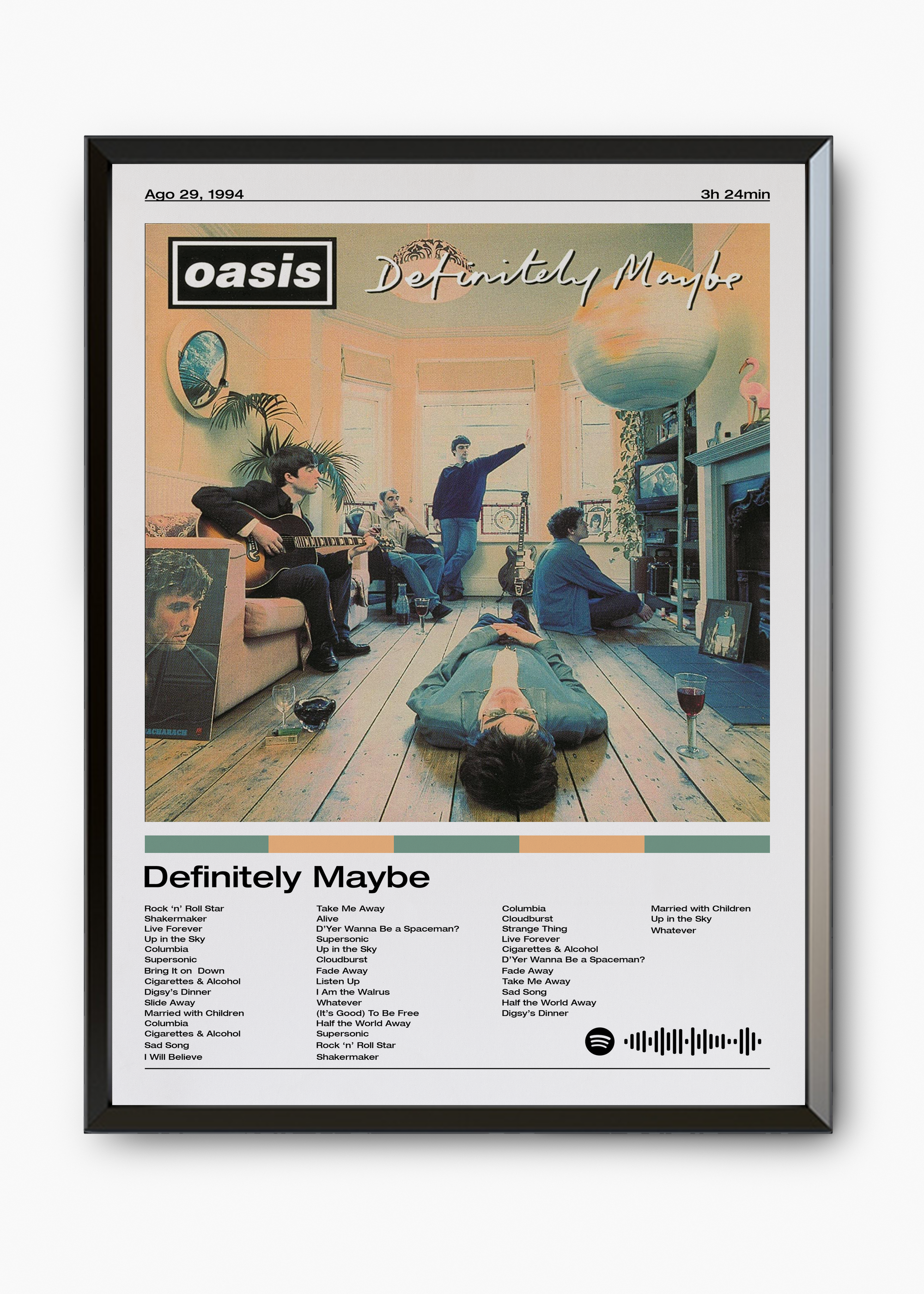 Quadro Oasis Definitely Maybe - 7