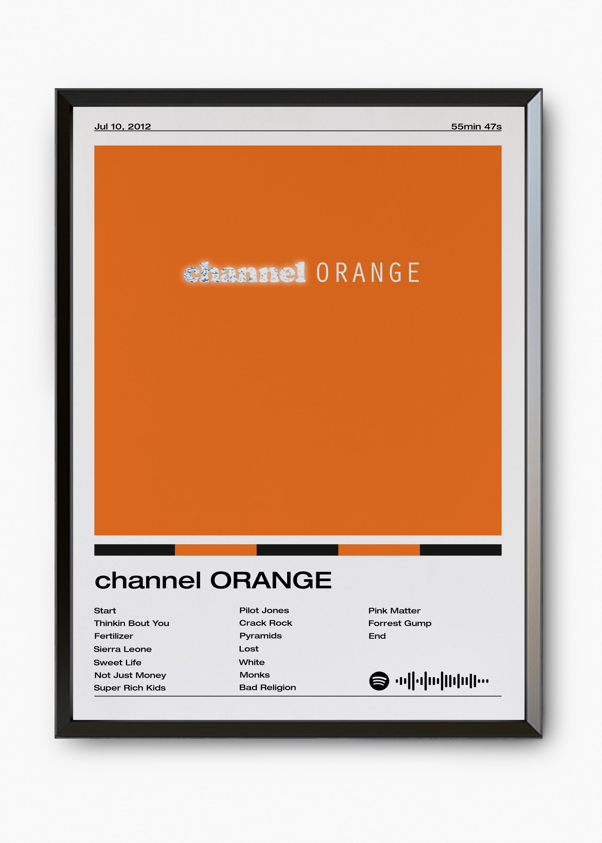 Quadro Frank Ocean Channel Orange - 7