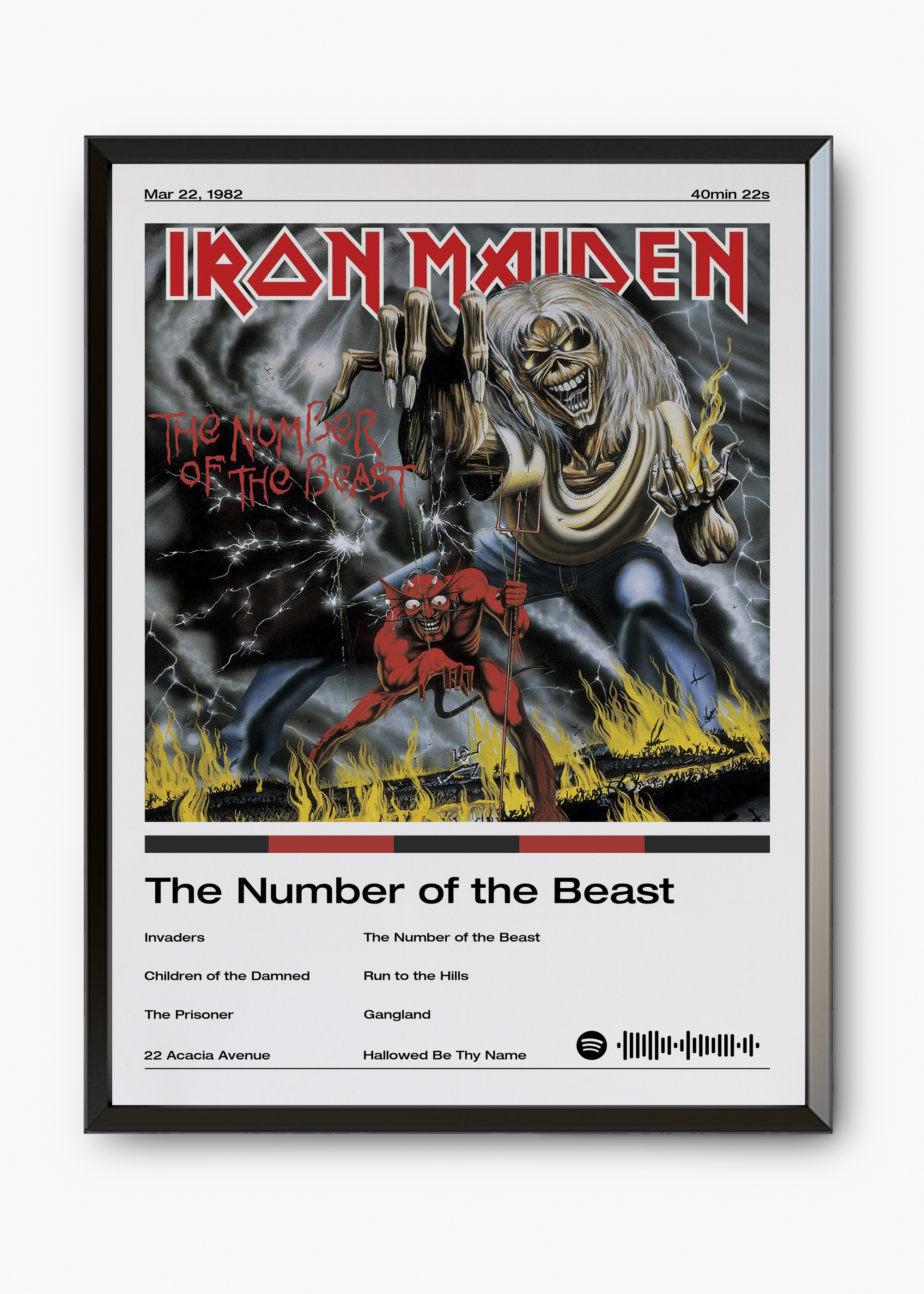 Quadro Iron Maiden The Number of the Beast - 7