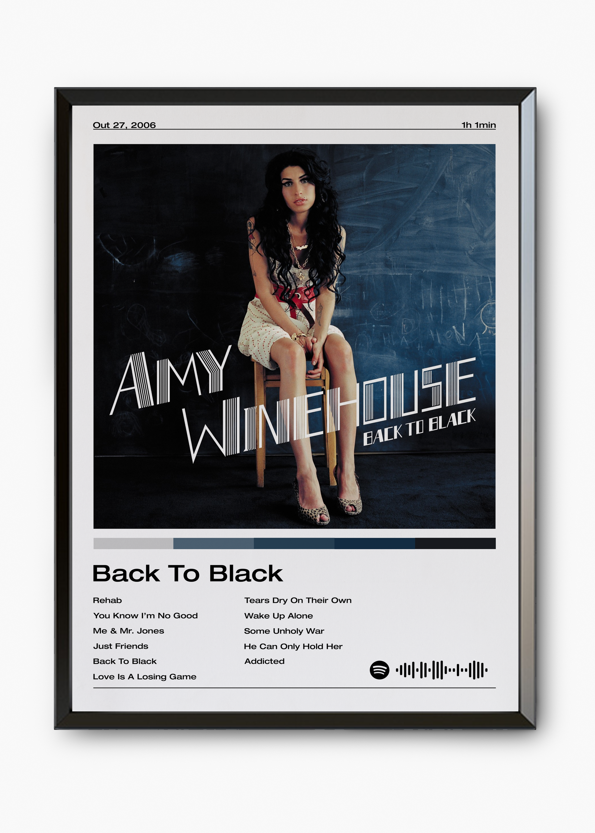 Quadro Amy Winehouse Back To Black - 7