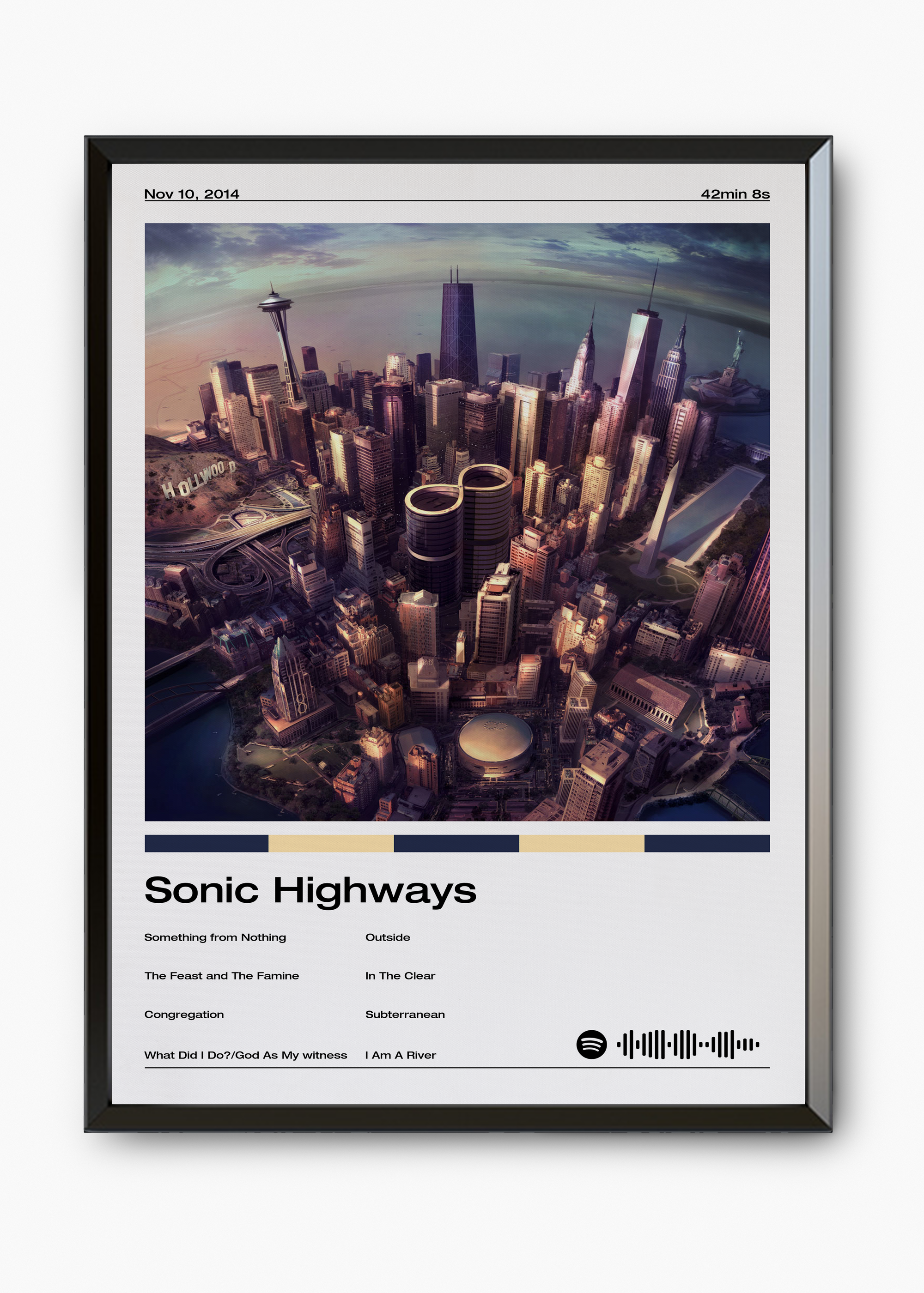 Quadro Foo Fighters Sonic Highways - 7
