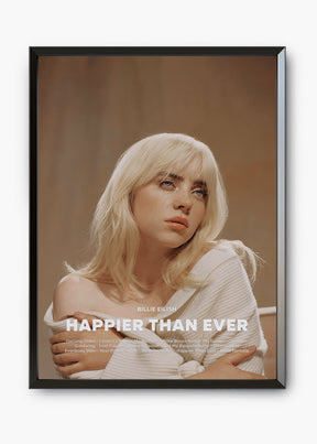 Quadro Billie Eilish Happier Than Ever Capa