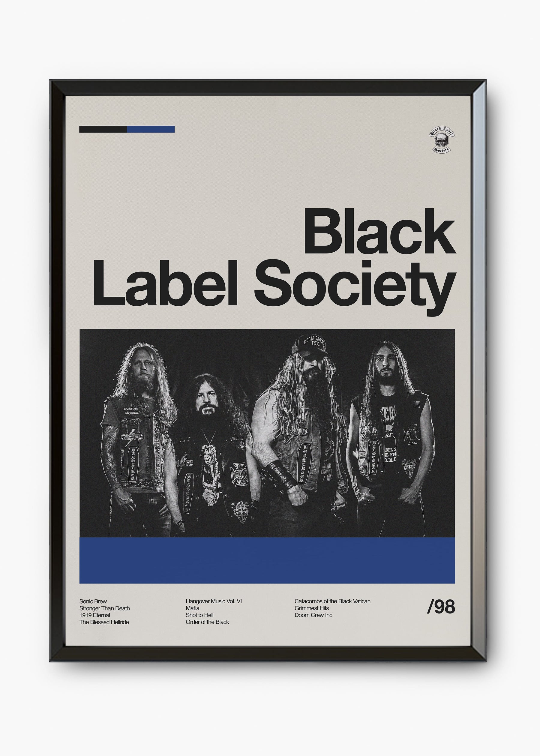 Quadro Black Label Society Banda