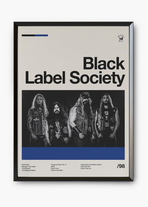Quadro Black Label Society Banda