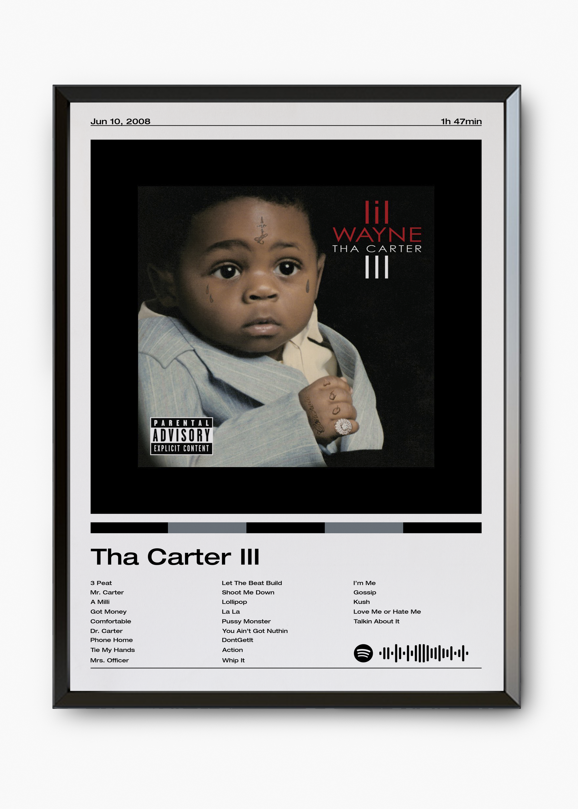 Quadro Lil Wayne Tha Carter III - 7