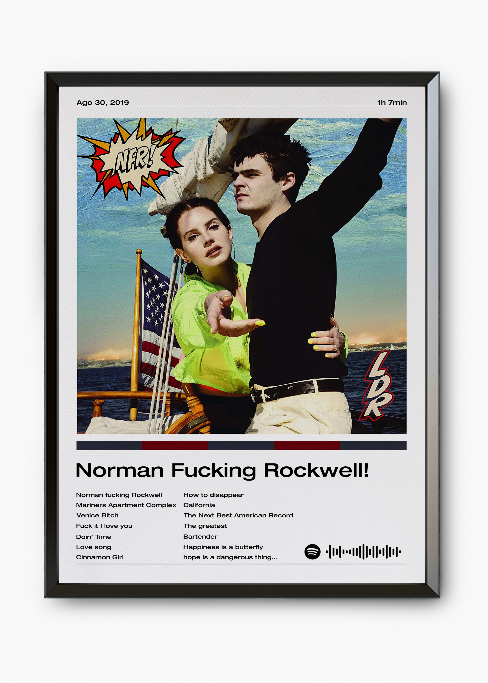Quadro Lana Del Rey Norman Fucking Rockwell - 7
