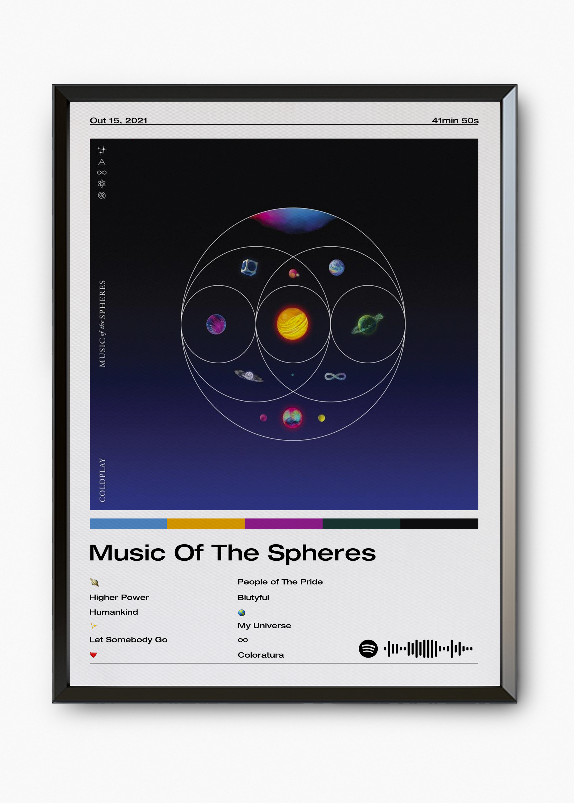 Quadro Coldplay Music Of The Spheres - 7