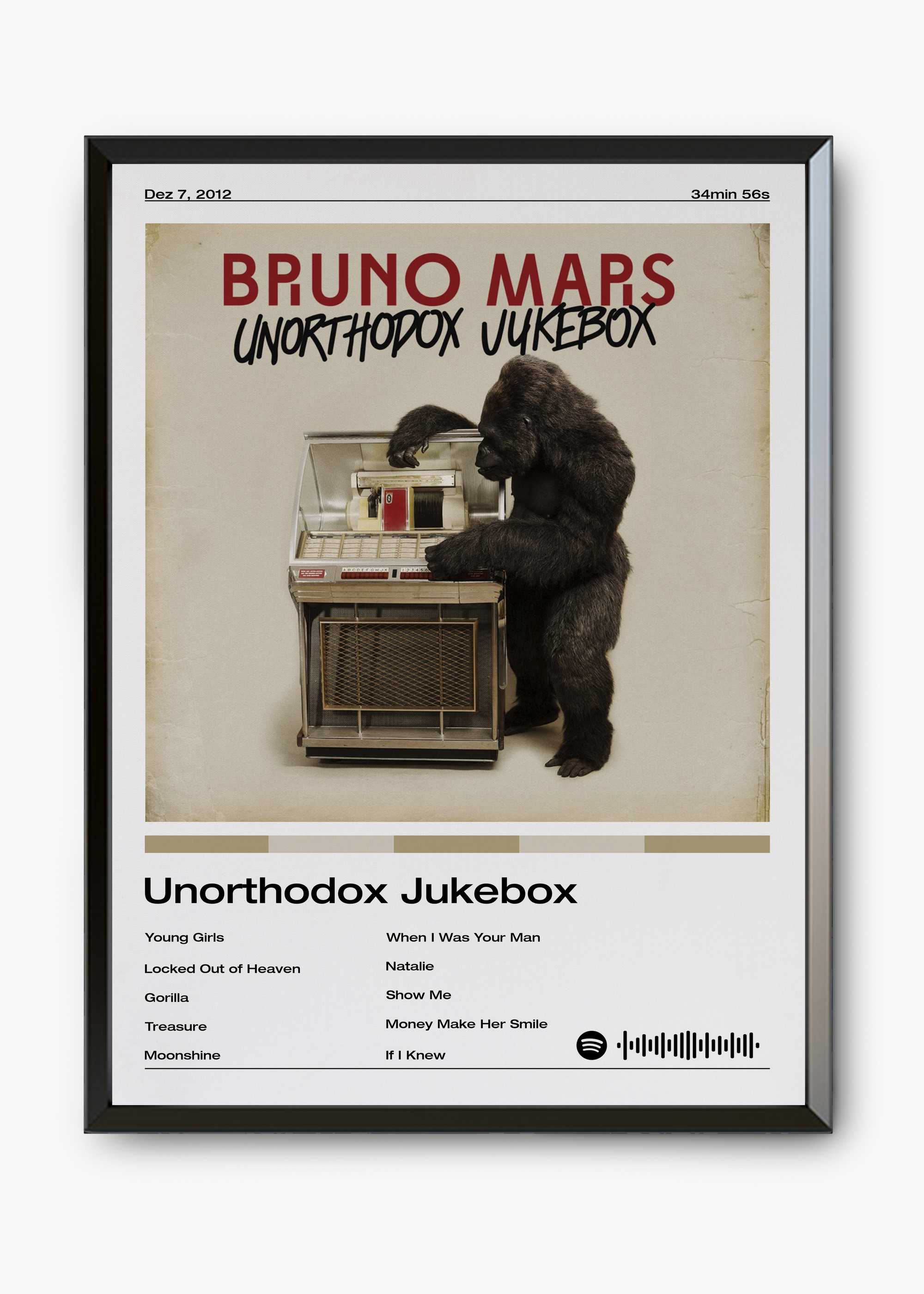 Quadro Bruno Mars Unorthodox Jukebox - 7