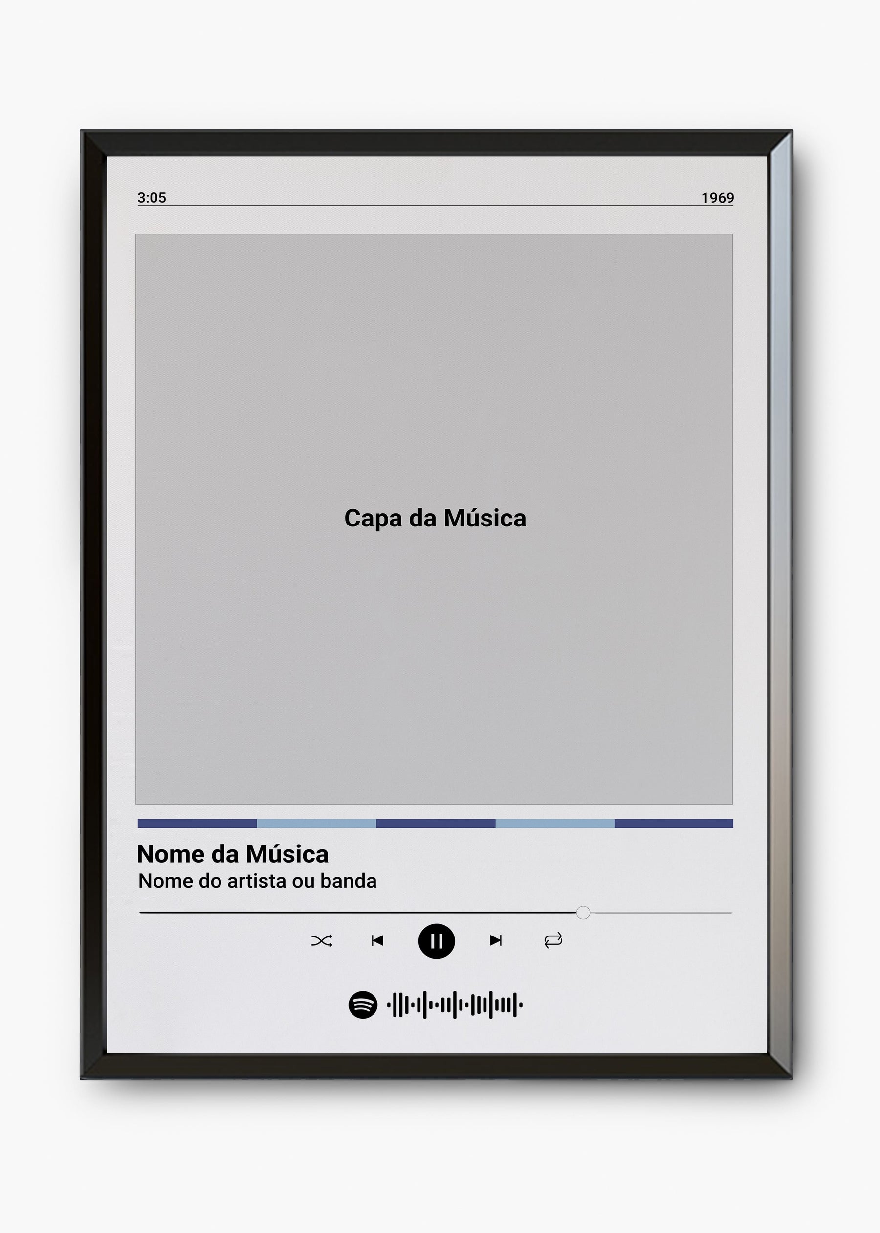 Quadro Spotify Personalizável - Música