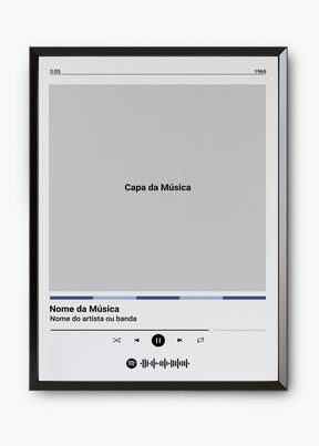 Quadro Spotify Personalizável - Música