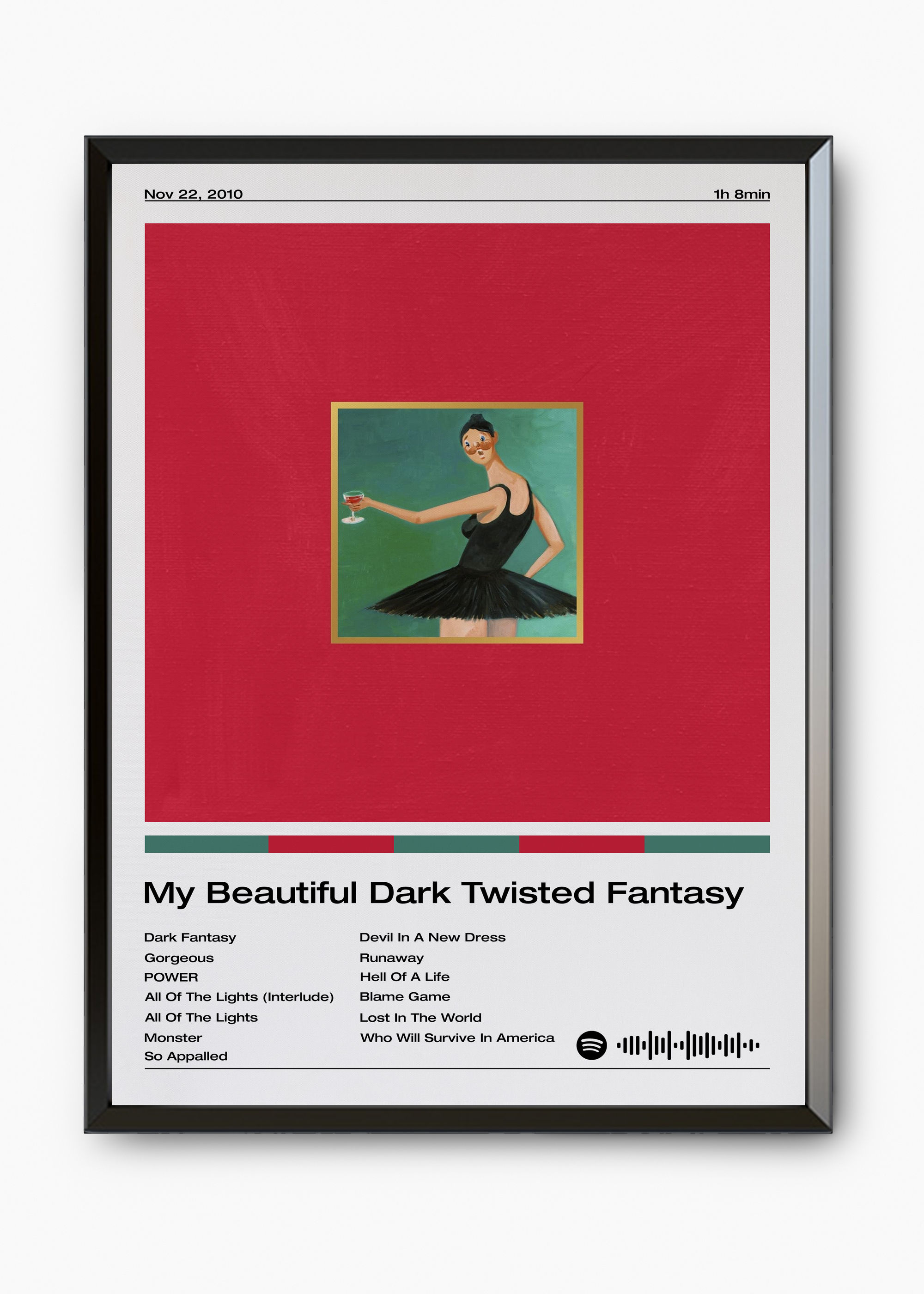 Quadro Kanye West My Beautiful Dark Twisted Fantasy - 7