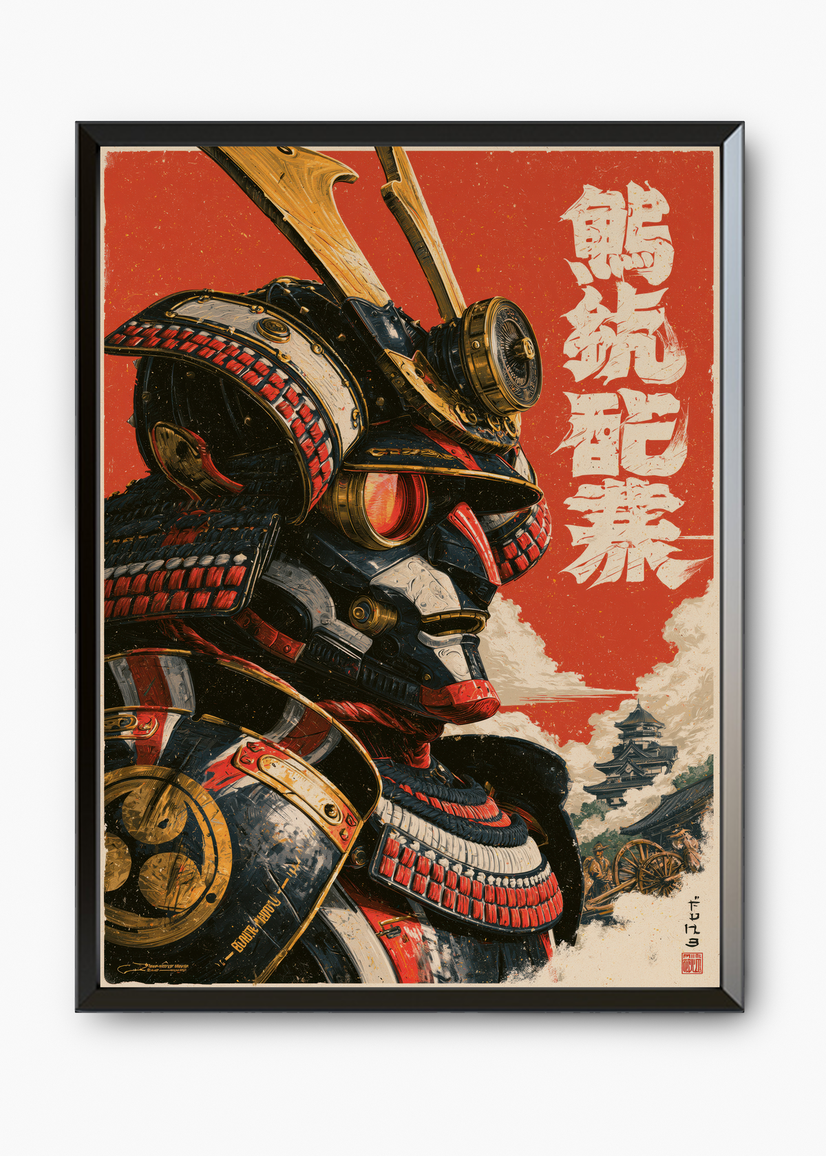 Quadro Japonês Mecha Samurai - 7