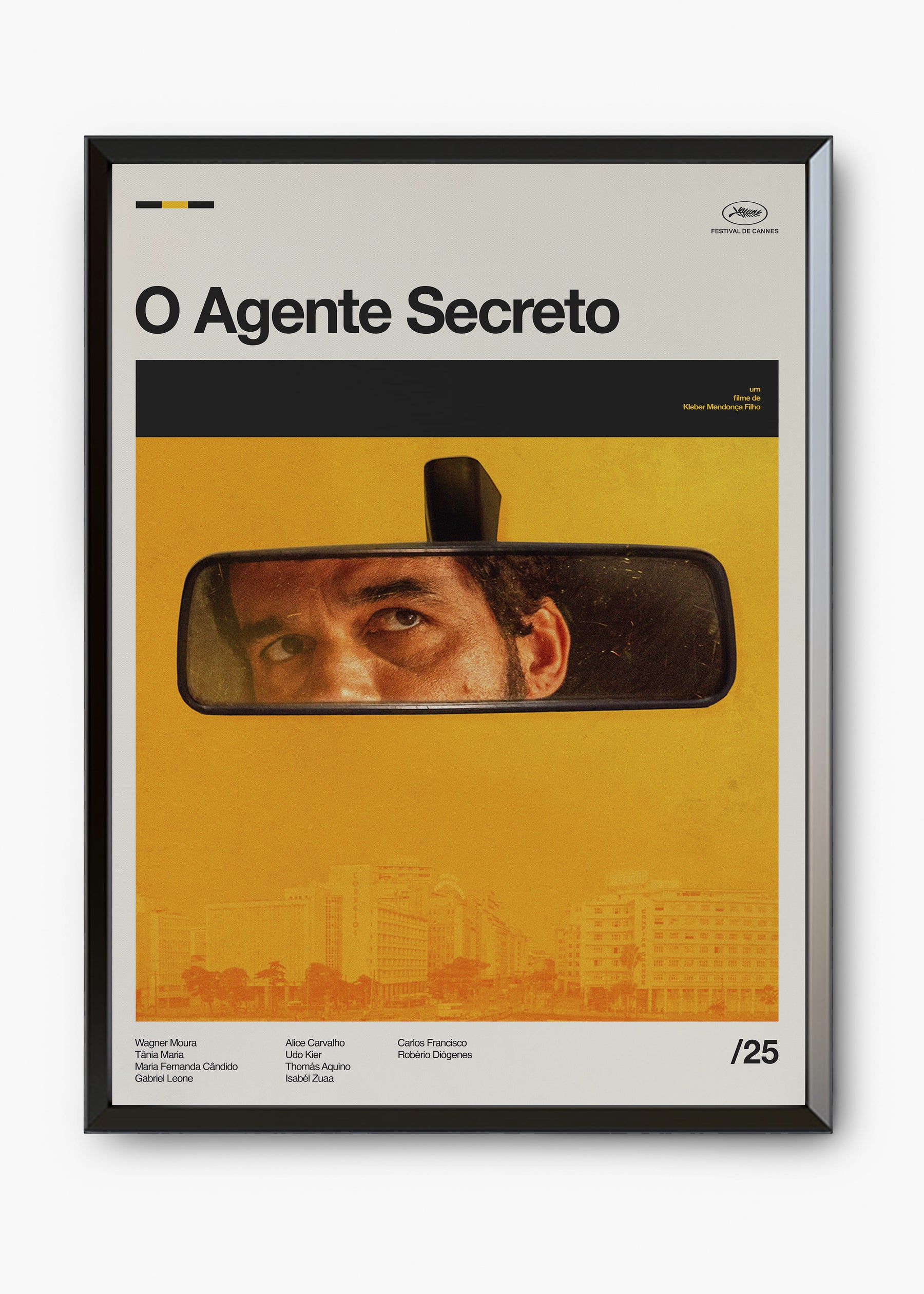 Quadro O Agente Secreto - Wagner Moura