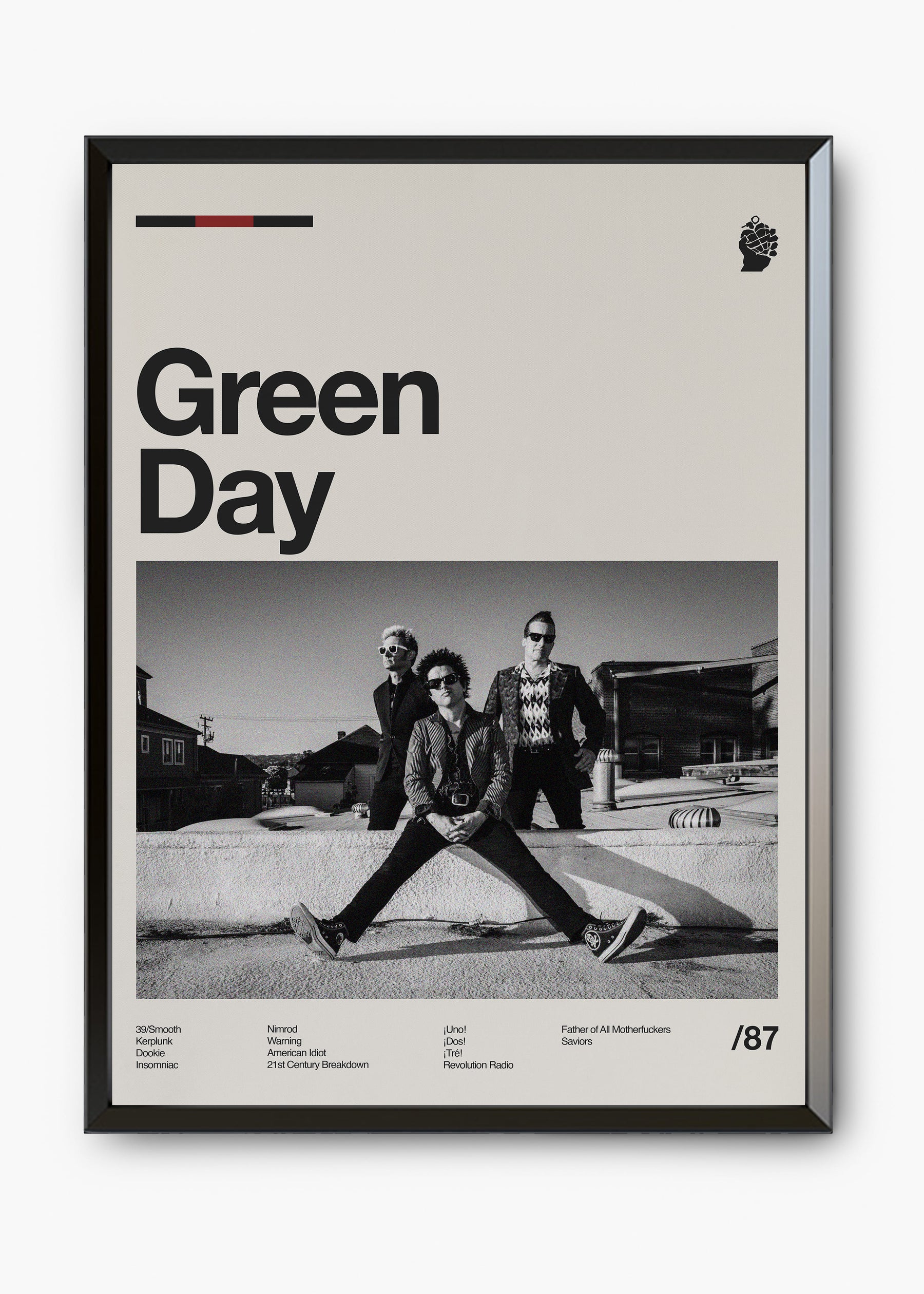 Quadro Green Day Banda