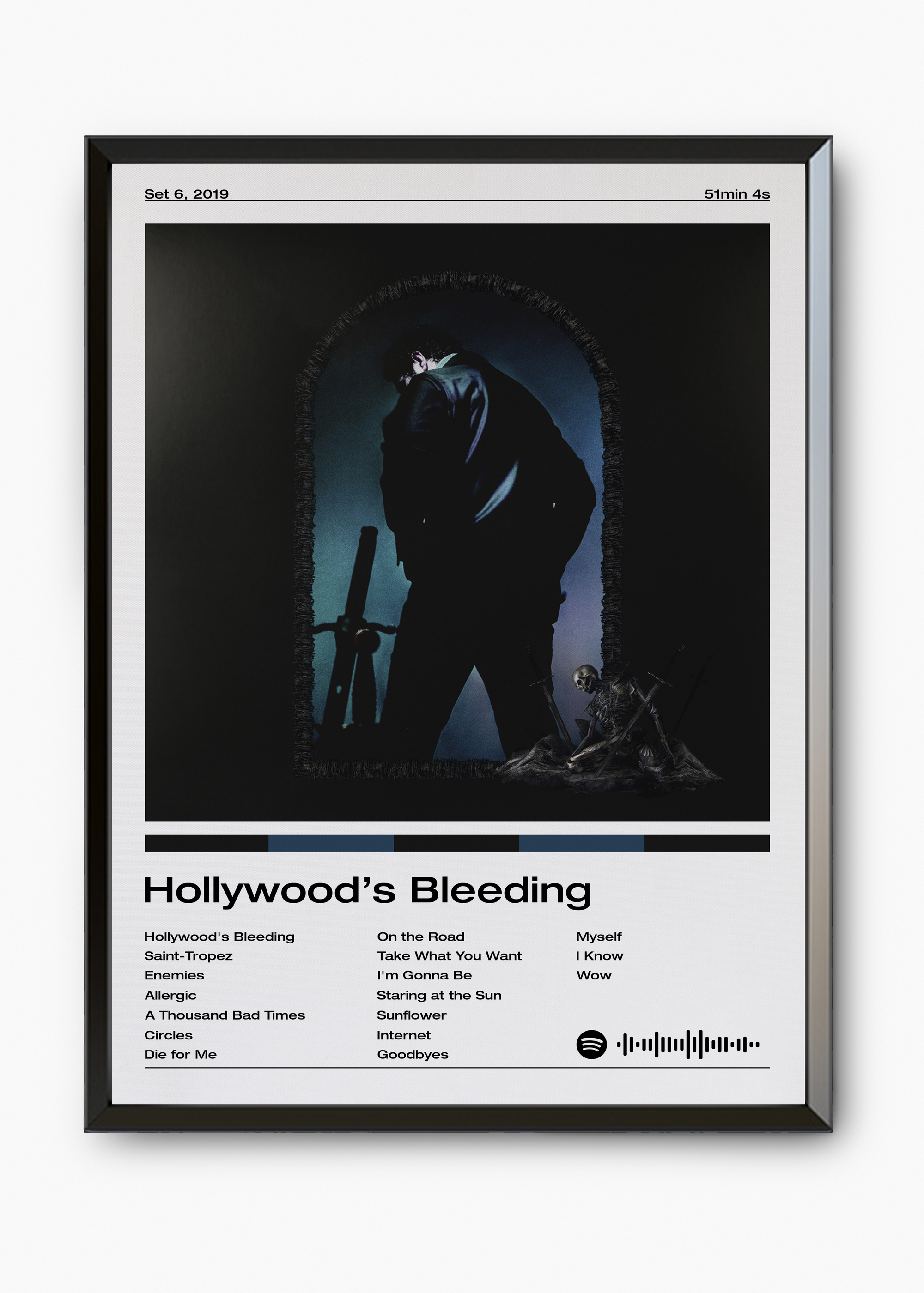 Quadro Post Malone Hollywood's Bleeding - 7