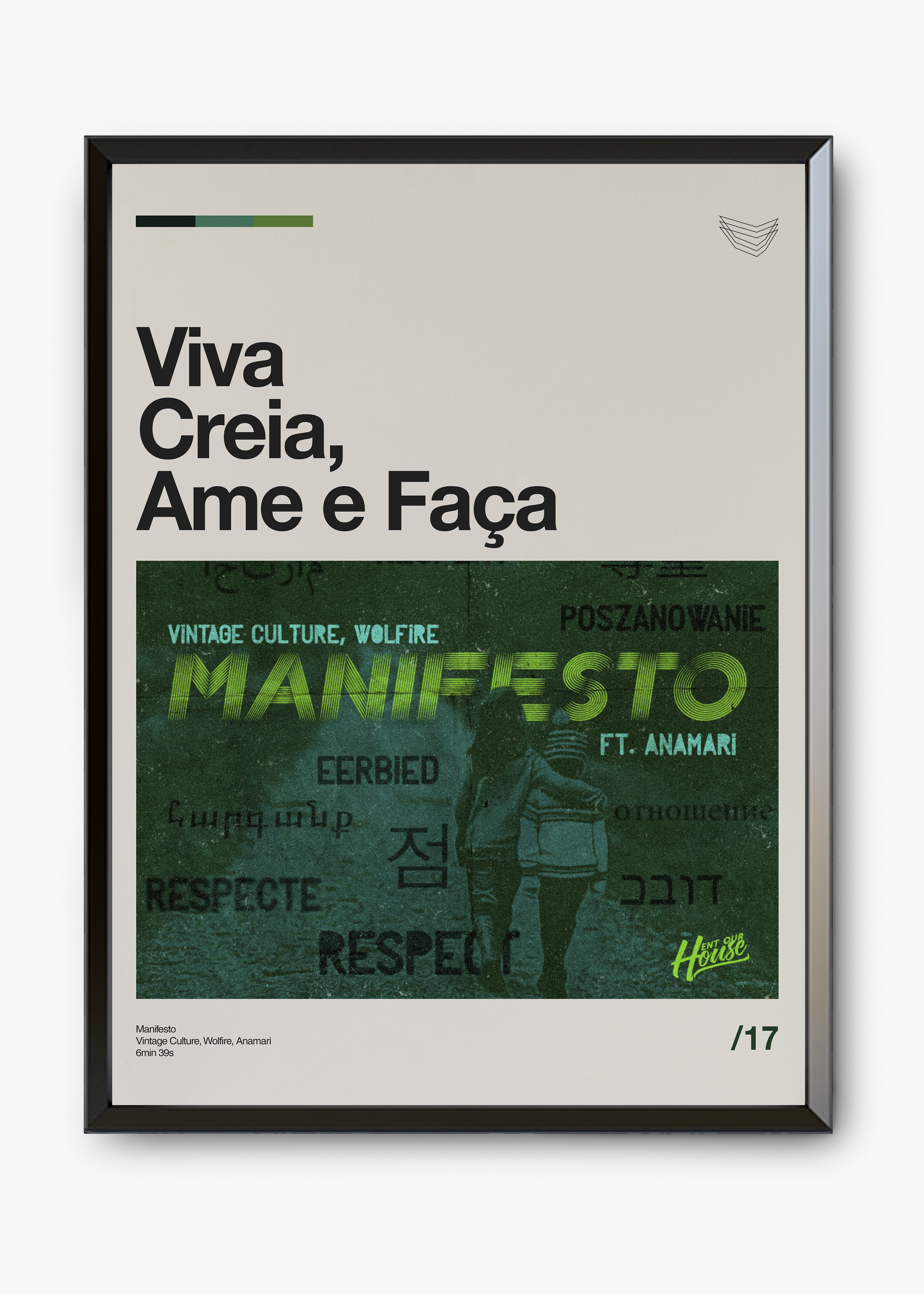 Quadro Vintage Culture Viva Creia, Ame e Faça - 7