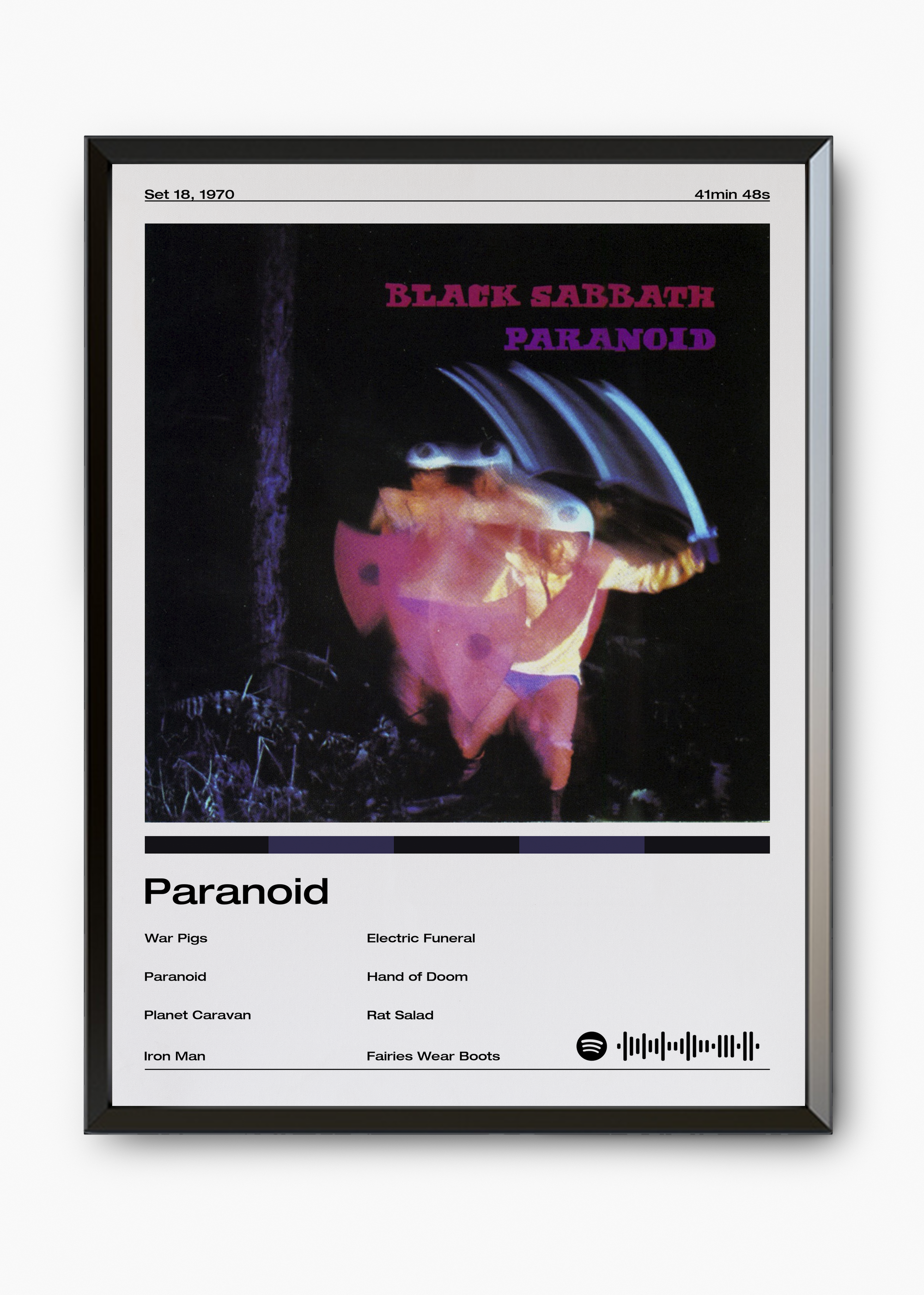 Quadro Black Sabbath Paranoid - 7