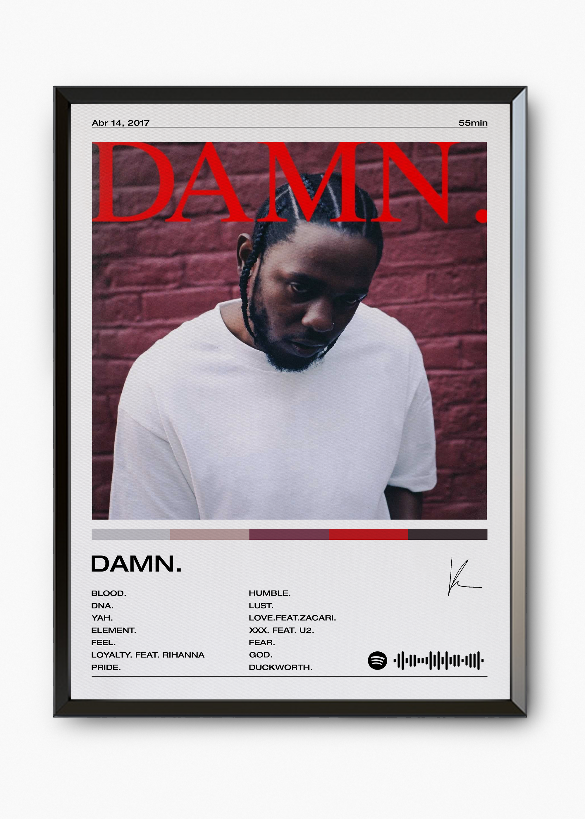 Quadro Kendrick Lamar DAMN - 7