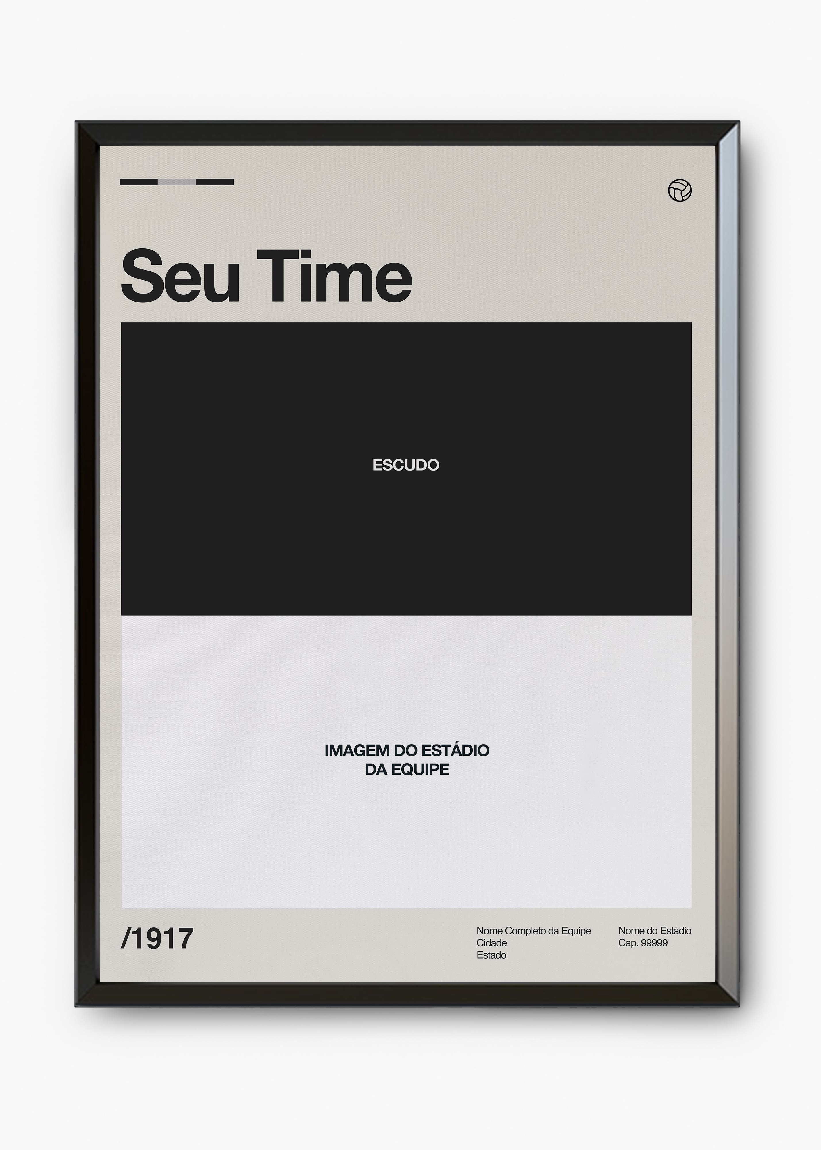 Quadro Personalizável - Times
